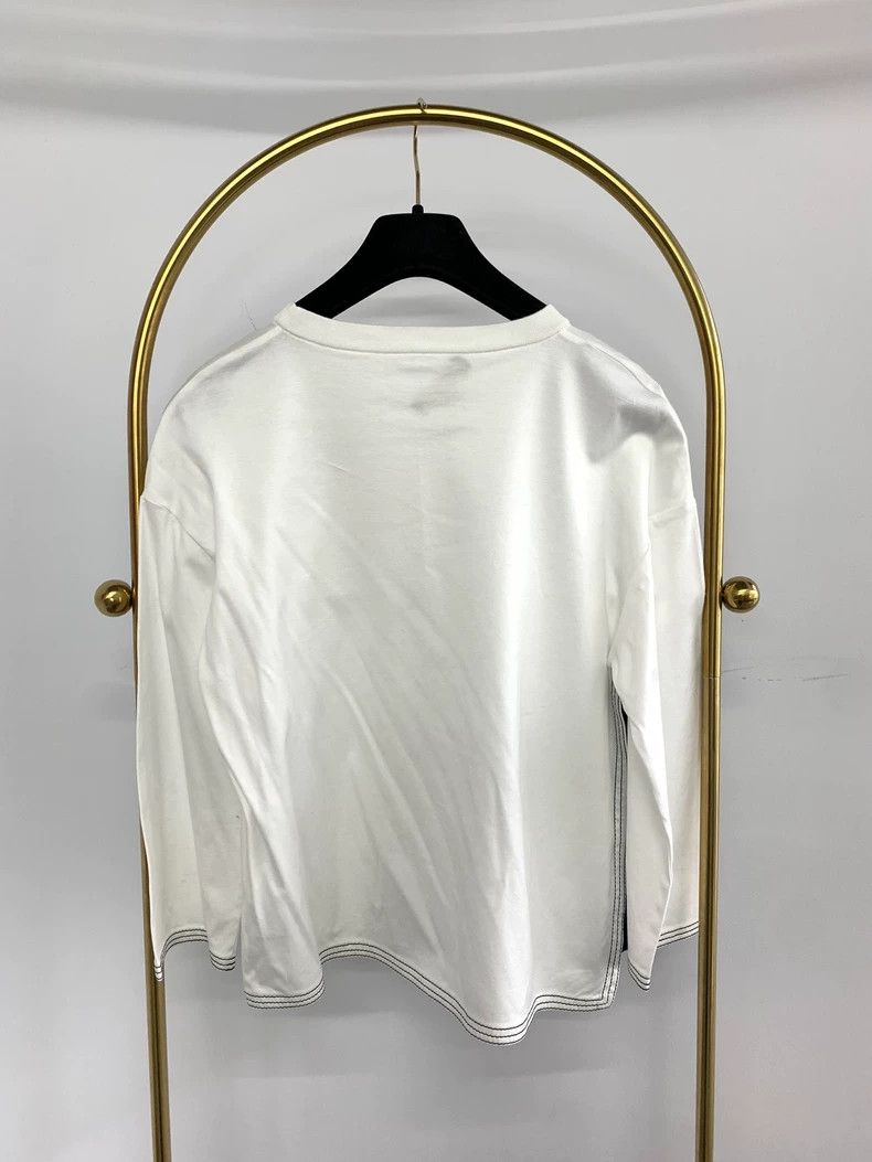 Loro Piana LORO PIANA White long-sleeved jacket Size M / US 6-8 / IT 42-44 - 2 Thumbnail