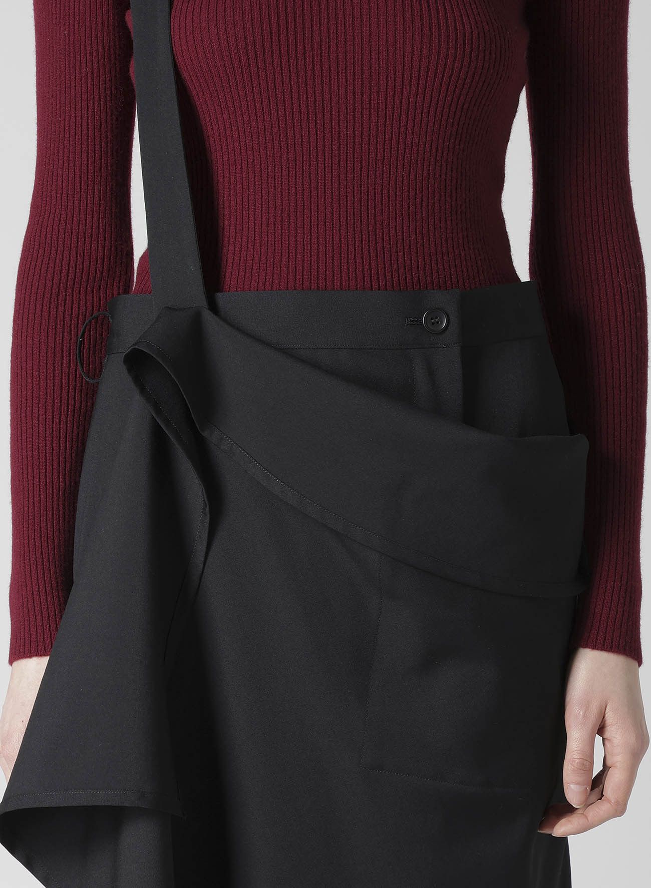 Yohji Yamamoto Yohji Yamamoto - WOOL 2WAY SUSPENDER SKIRT Size 24" / US 00 / IT 34 - 7 Thumbnail