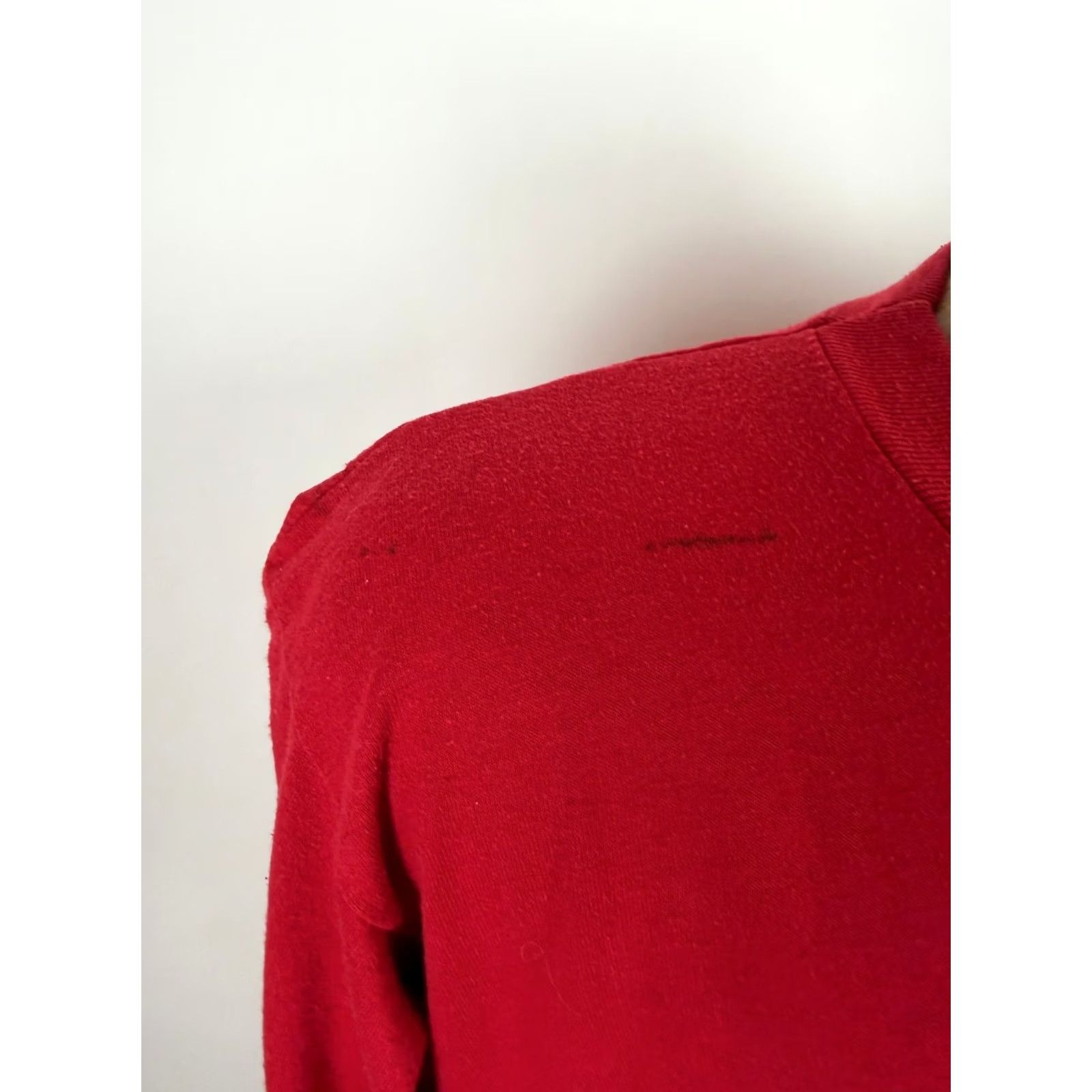 Jerzees VINTAGE Jerzees Fishing Shirt Men XL Red 80s Retro Dad Funny Gift Outdoors USA T-Shirt Short Sleeve Crew Neck Cotton Polyester Jersey Size US XL / EU 56 / 4 - 4 Thumbnail