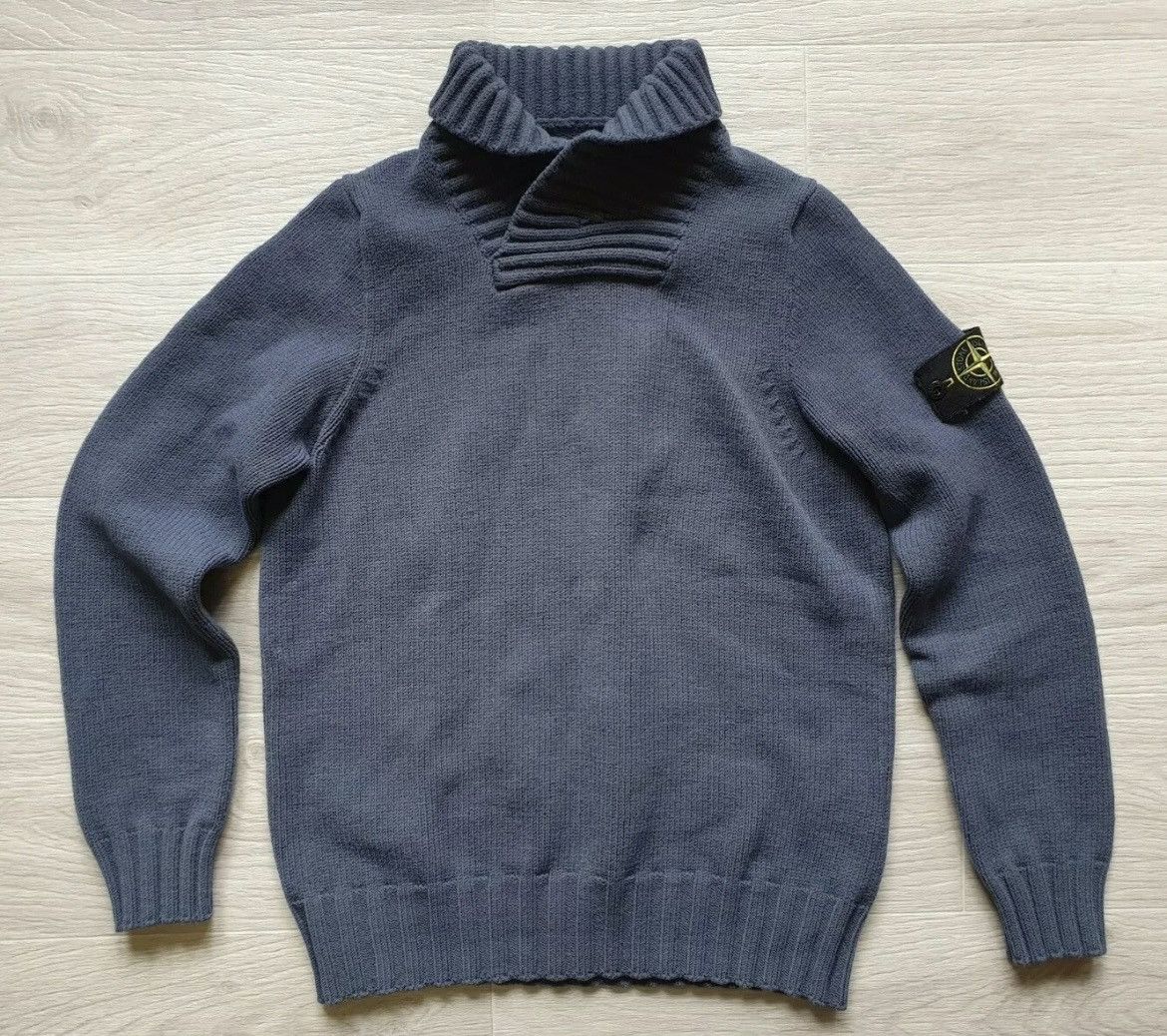 Stone Island Stone Island Mock Neck Knit Sweater Size US L / EU 52-54 / 3 - 1 Thumbnail