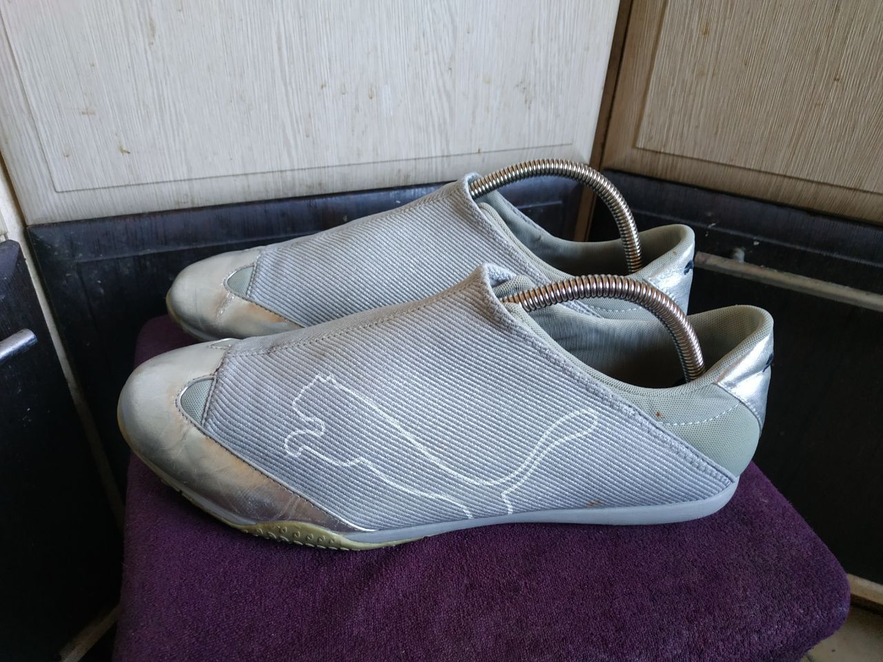 Puma Puma Mostro Mesh Silver Metallic Vintage 2000s Archive Y2K Size US 9 / EU 42 - 9 Thumbnail