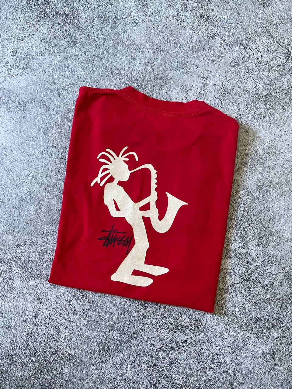 Stussy Vintage Stussy T-Shirt Saxophone Rasta Man Big Logo Size US XL / EU 56 / 4 - 11 Thumbnail