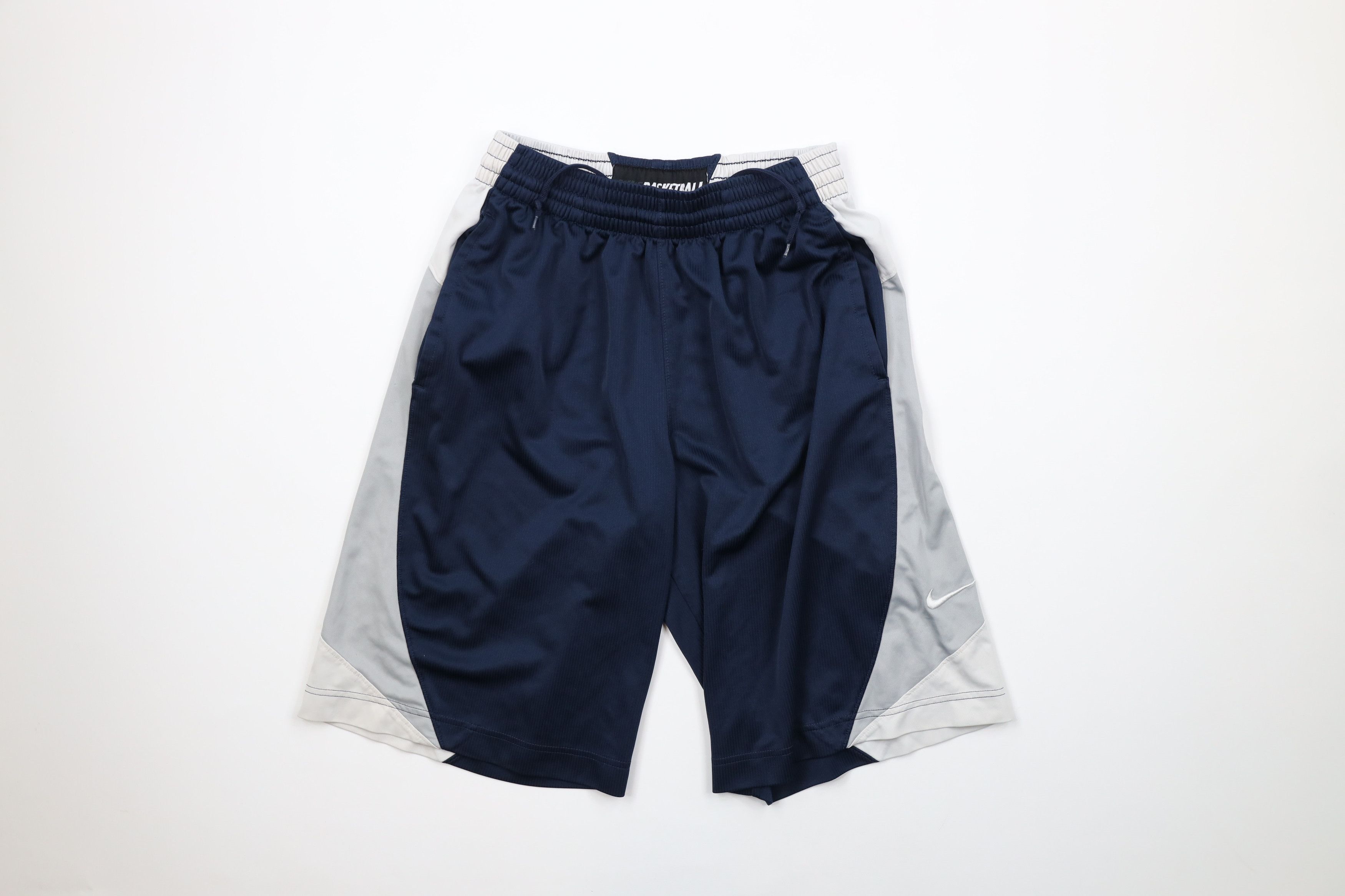 Nike × Vintage Vintage Nike Mens Mini Swoosh Above Knee Basketball Shorts Size US 30 / EU 46 - 1 Thumbnail