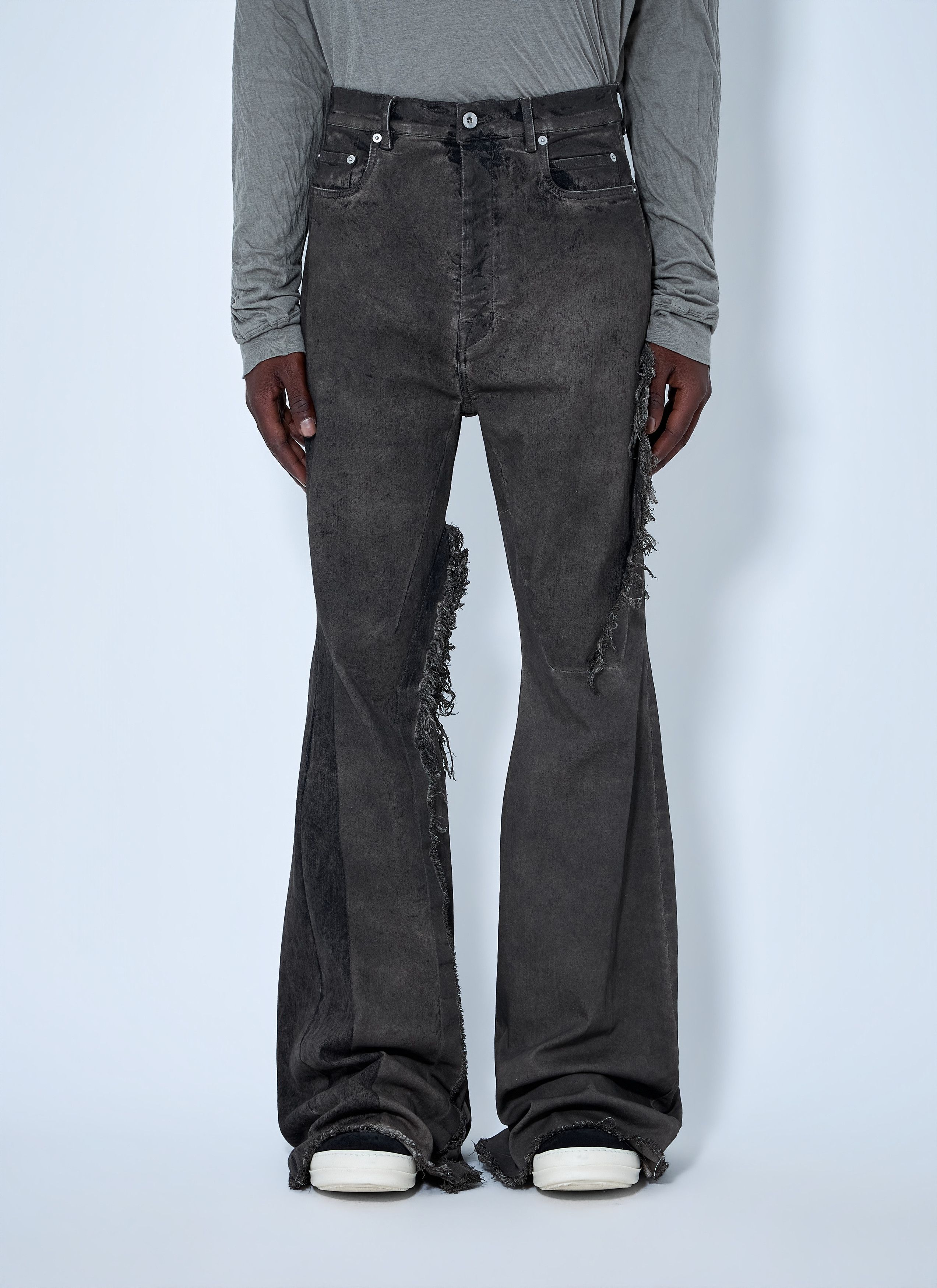 Rick Owens Holy Grail Rick Owens Bolan Boot Cut Patchwork Denim 