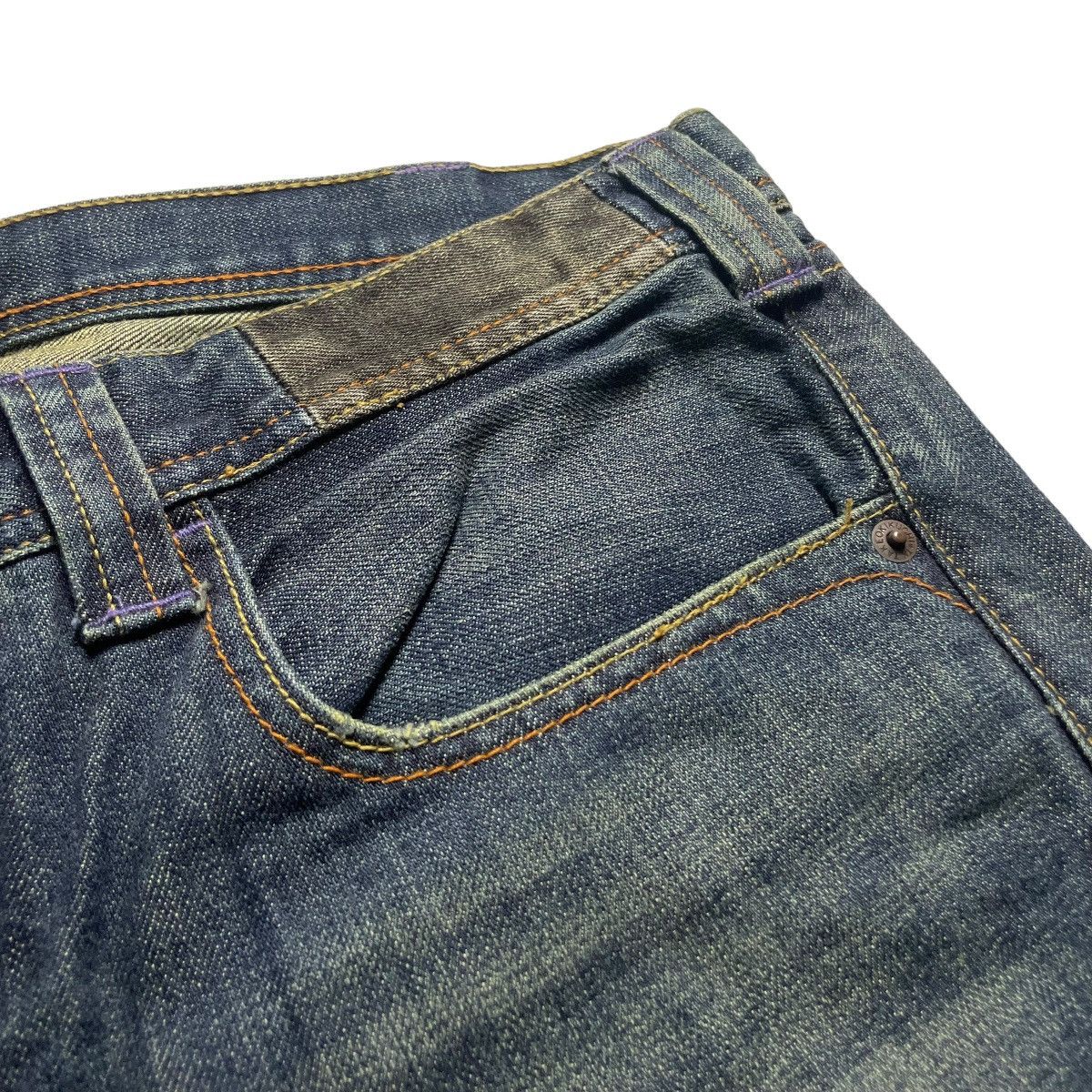 Takeo Kikuchi 🇯🇵 TAKEO KIKUCHI EMBROIDERED FLORAL DENIM PANTS Size 31" - 5 Thumbnail