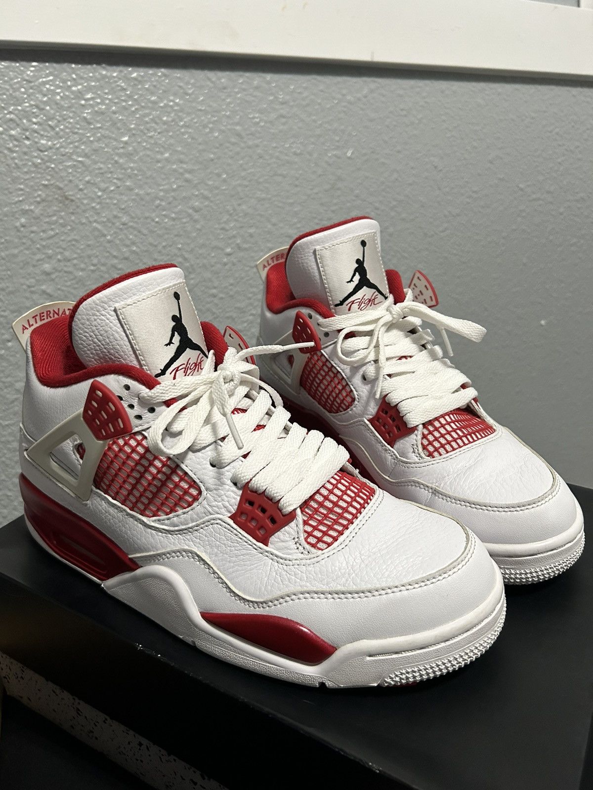 image of Jordan Brand 4 Alternate 89 Shoes in White, Men's