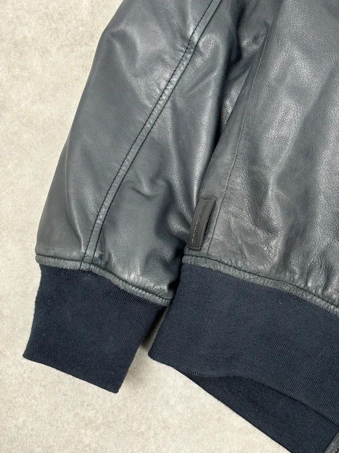 Emporio Armani SS2020 Emporio Armani Black Leather Zip-Up Jacket Size US M / EU 48-50 / 2 - 9 Thumbnail