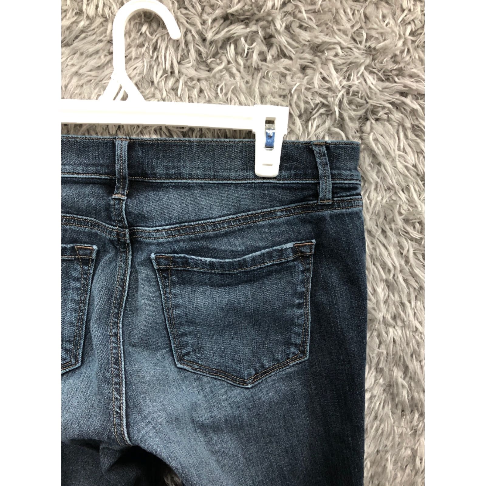 Loft LOFT Jeans Size 4 Womens Straight Denim Mid Rise Dark Wash Blue Size 27" / US 4 / IT 40 - 6 Thumbnail
