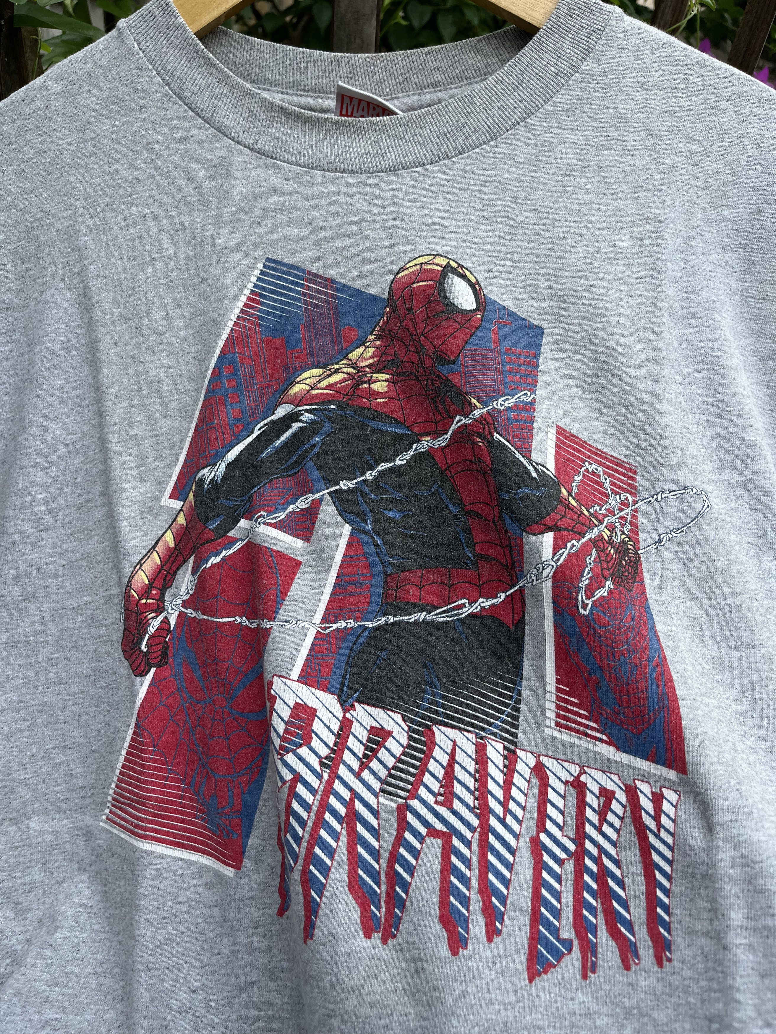 Marvel Comics × Vintage Vintage Marvel Spider-Man “Bravery” Tee – Classic Comic Vibe Size US M / EU 48-50 / 2 - 3 Thumbnail