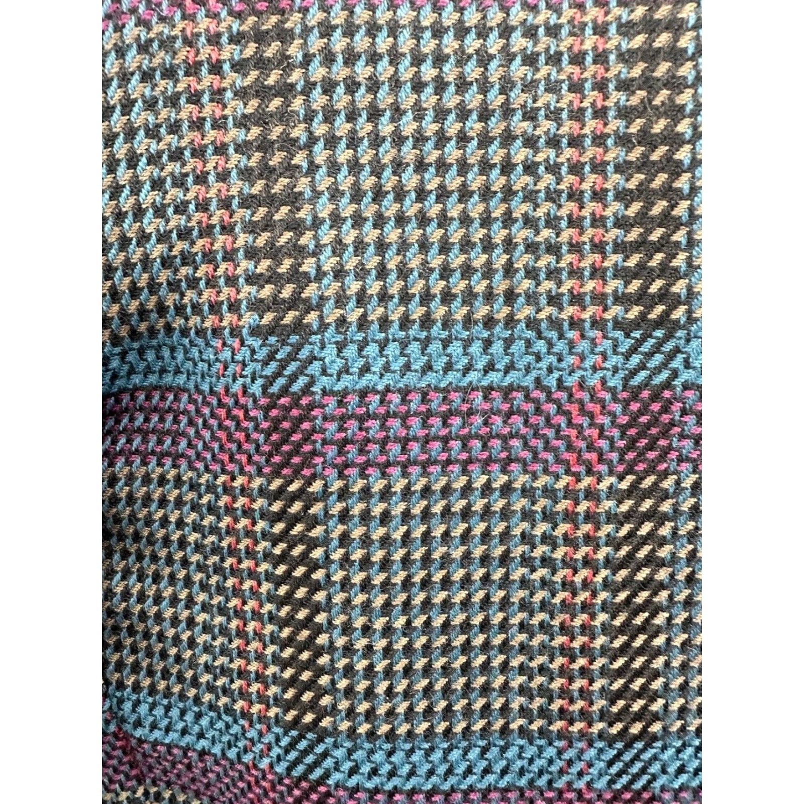 Vintage VINTAGE Emily Blazer Shirt Womens 10 Plaid Tweed Wool Blend Long Sleeve Button Up Black Size L / US 10 / IT 46 - 6 Thumbnail