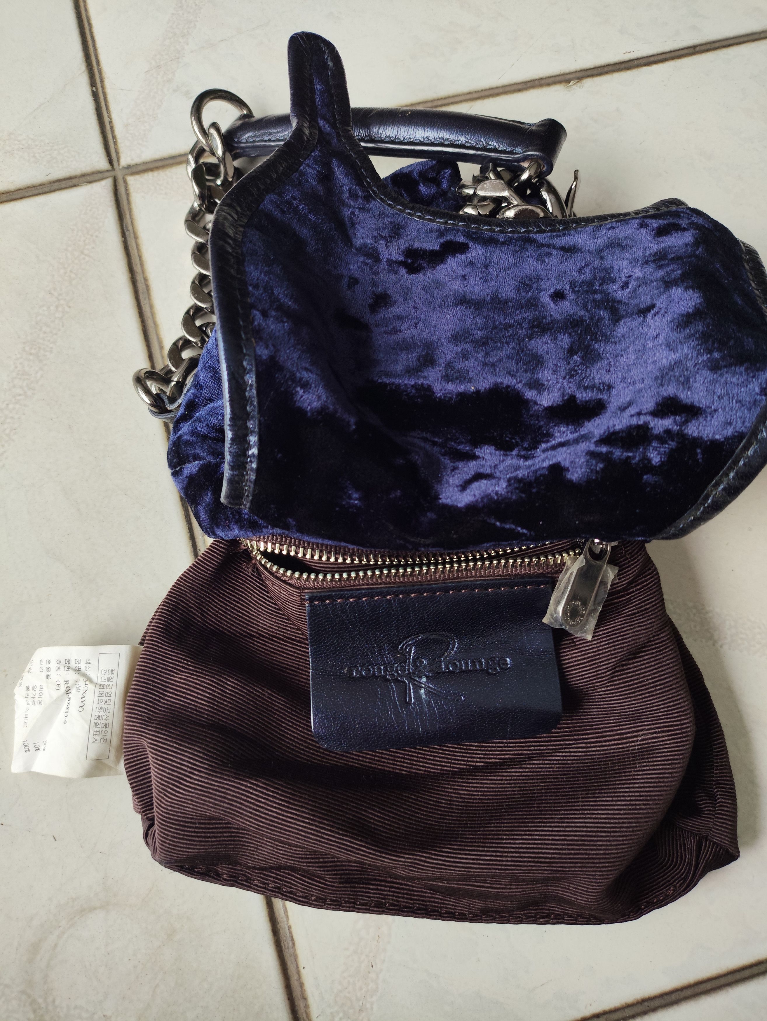 Other Rounge & Lounge Velvet mix Leather Size ONE SIZE - 2 Thumbnail