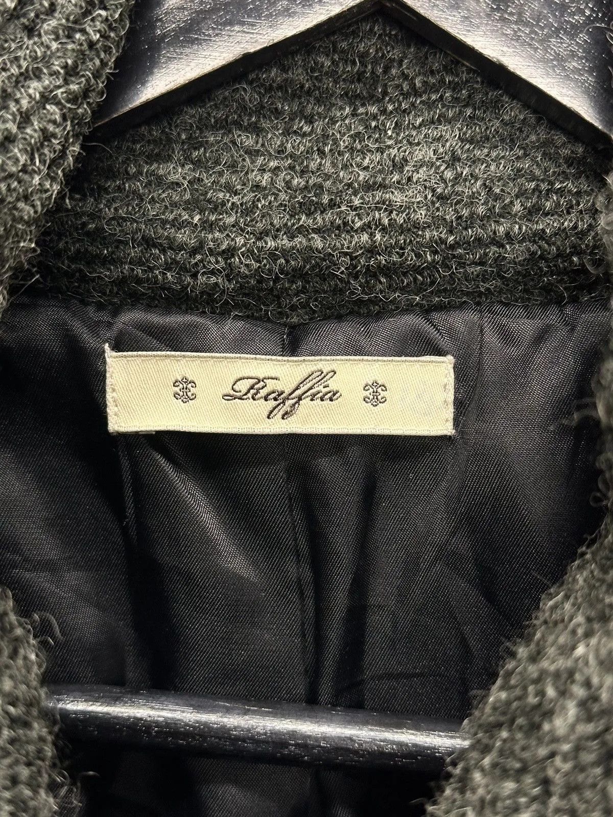 KMRii Raffia Black Wool Coat Elegant Minimalist Longline Style Size US M / EU 48-50 / 2 - 6 Thumbnail