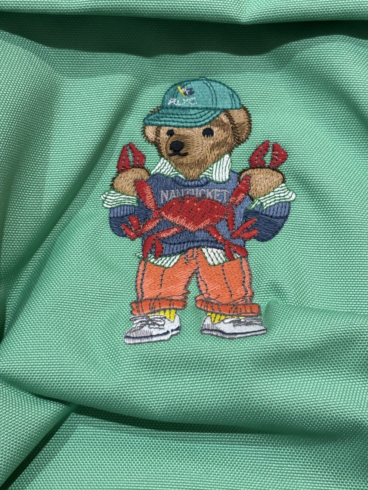 Polo Ralph Lauren Polo RL Bear Canvas Backpack College Plato Green 9AR149-F4L Size ONE SIZE - 2 Thumbnail