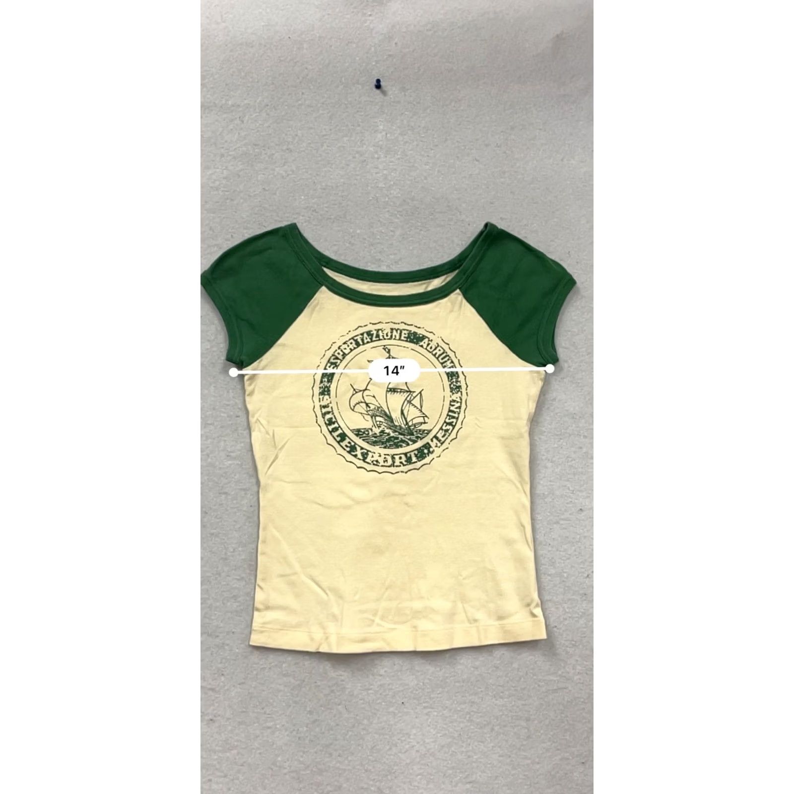 Vintage VINTAGE Padini Shirt Men S Green Beige Graphic Cotton T-Shirt Size US S / EU 44-46 / 1 - 8 Thumbnail