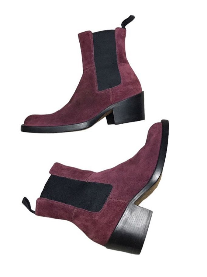 David Eden Vintage Vero Cuoio X Alberto Fermani Suede Leather Boots Size US 6 / IT 36 - 3 Thumbnail
