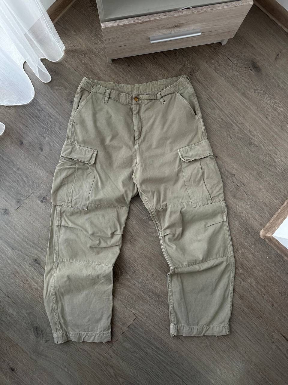 Carhartt × Carhartt Wip × Vintage Vintage Carhartt Cargo Green Distressed Pants Size US 34 / EU 50 - 10 Thumbnail