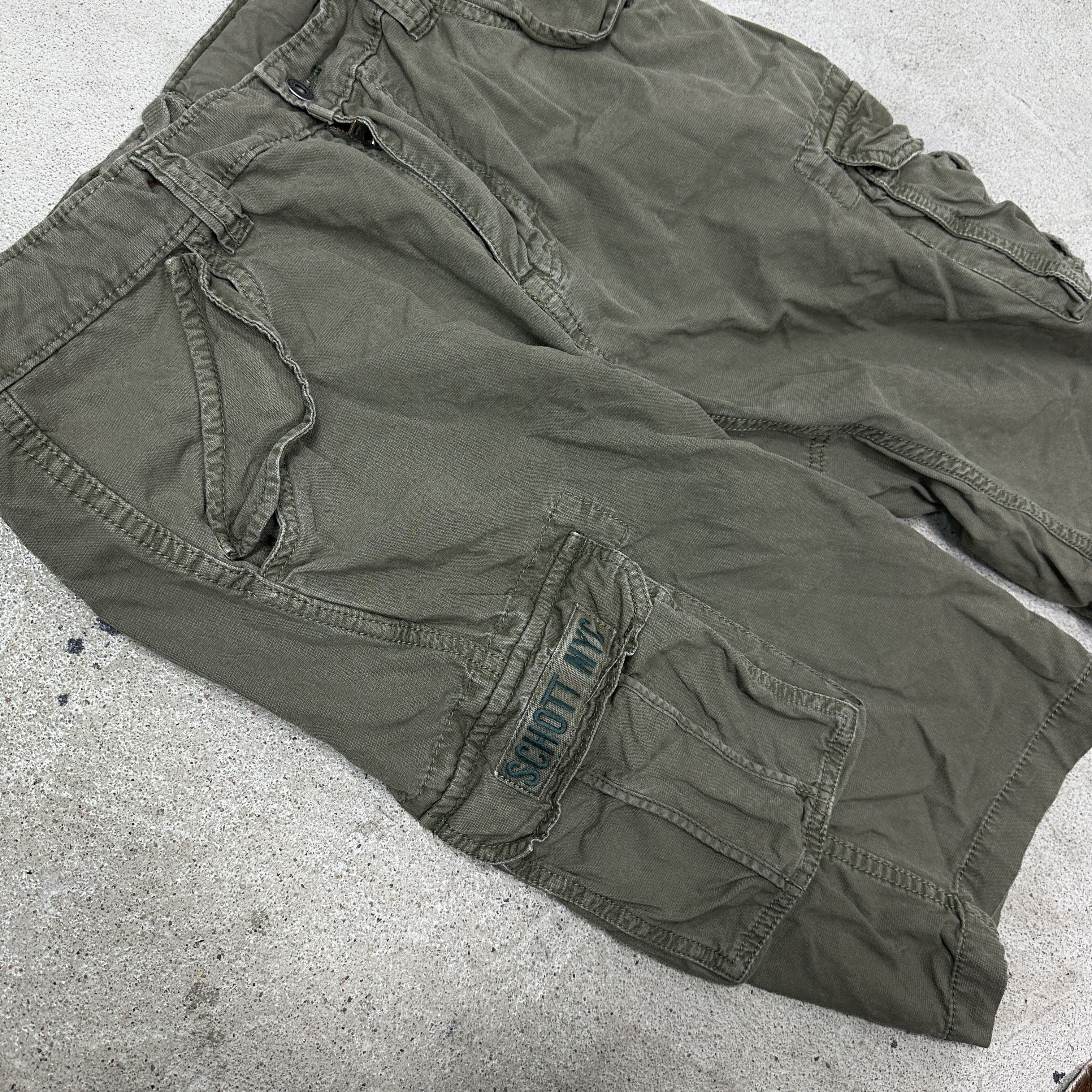 Vintage Vintage Casual Streetwear Schott NYC Shorts Y2K Size US 33 - 5 Thumbnail