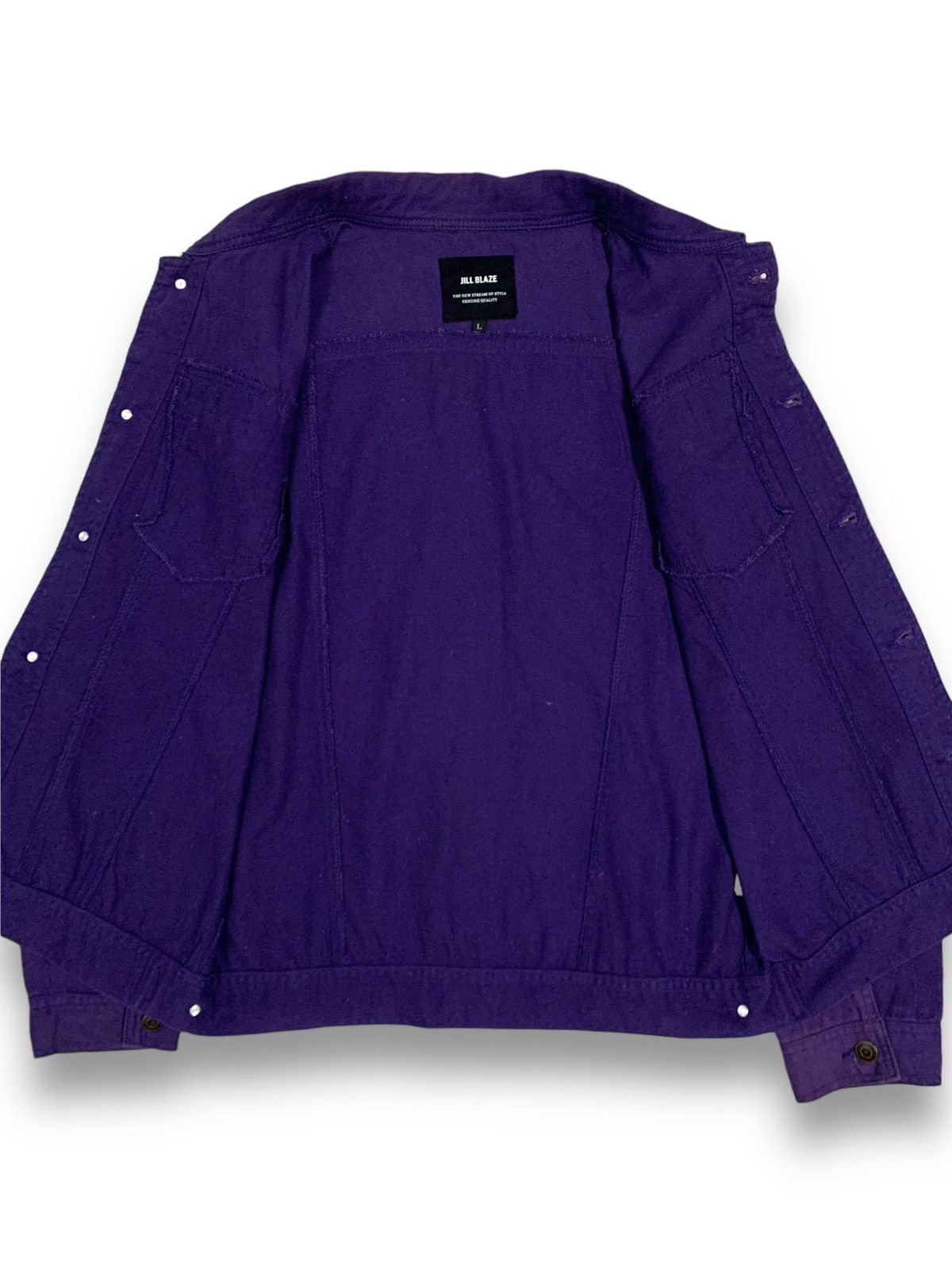 Japanese Brand Vintage Japanese Brand Jill Blaze Faded Denim Trucker Jacket Size US M / EU 48-50 / 2 - 3 Thumbnail
