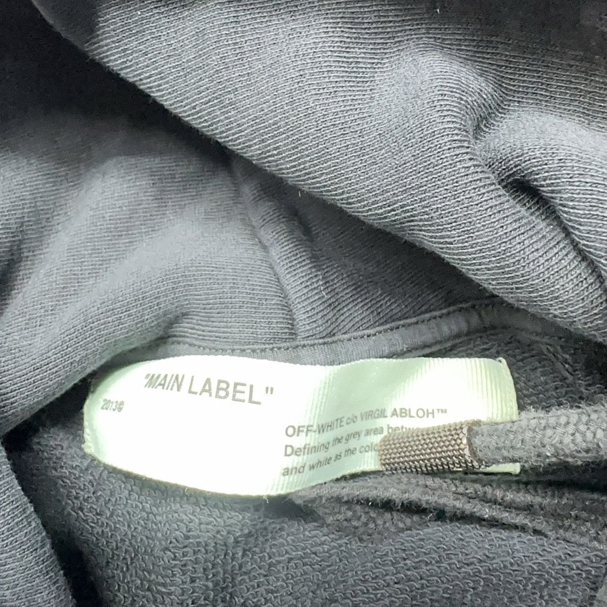 Off-White Off-White Virgil Abloh Tape Over black pullover hoodie Size US XS / EU 42 / 0 - 3 Thumbnail