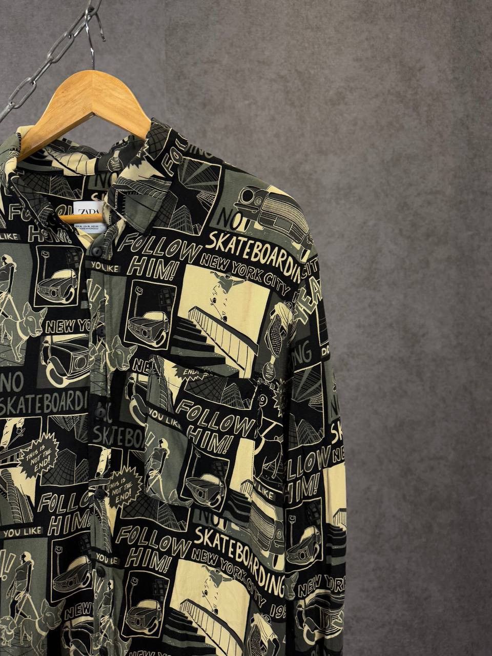 Zara Zara Man art crazy shirt Size US XL / EU 56 / 4 - 2 Thumbnail