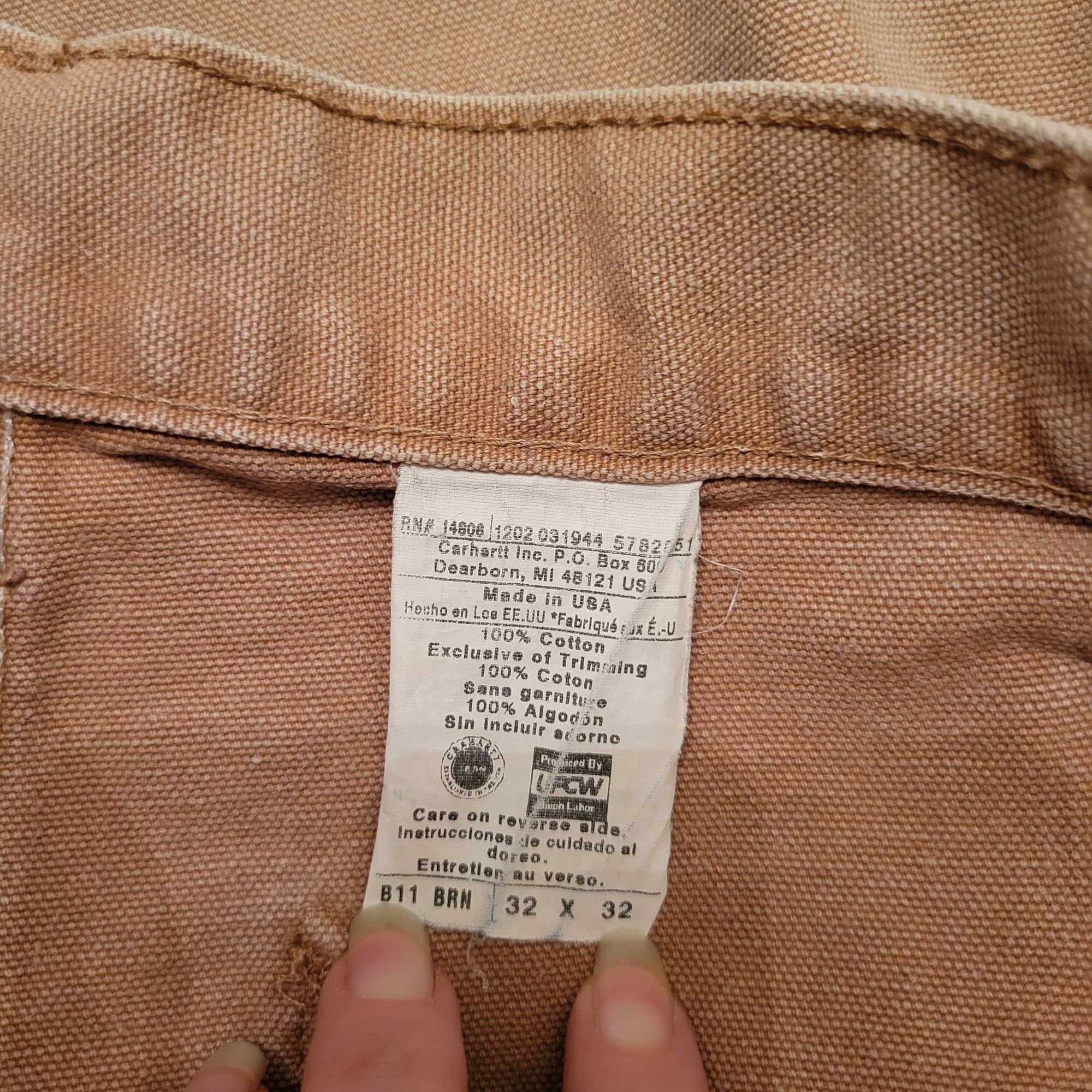 Carhartt Carhartt Canvas Work Pants Carpenter Utility B11 Relaxed Fit Size US 32 / EU 48 - 2 Thumbnail