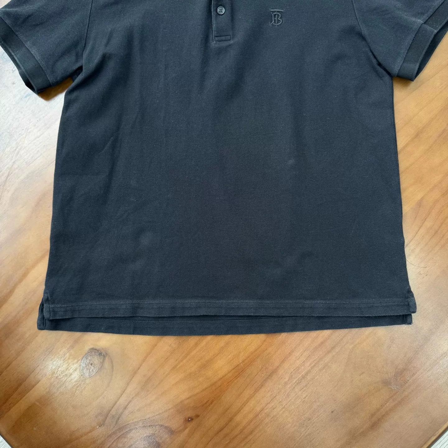 Burberry Burberry Black Logo Polo Shirt L Size US L / EU 52-54 / 3 - 3 Thumbnail