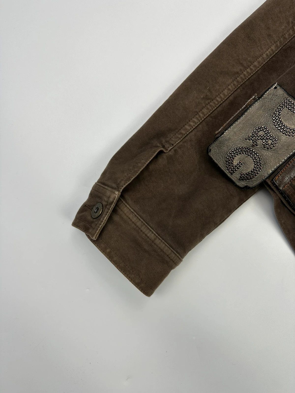 Dolce & Gabbana Dolce Gabbana AW2003 Patch Tags Brown Jacket Size L / US 10 / IT 46 - 7 Thumbnail