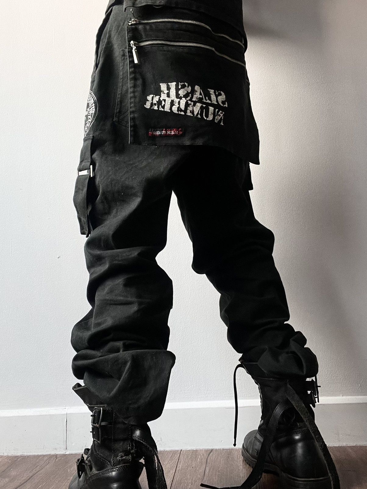 If Six Was Nine Slash Number Avant-Garde Bondage Pants Size US 32 / EU 48 - 1 Thumbnail