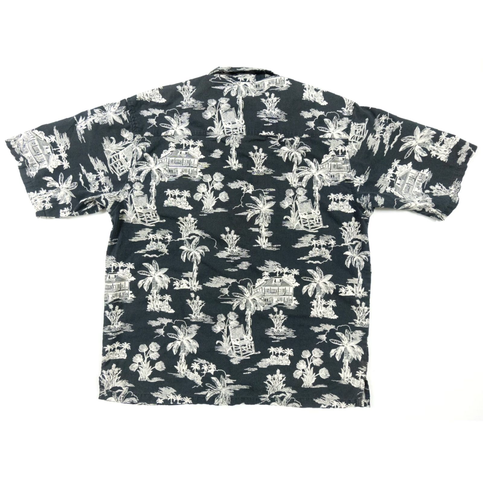 Ocean Pacific Ocean Pacific Shirt Men’s Medium Black Short Sleeve Button-Front Hawaiian Camp Style Size US M / EU 48-50 / 2 - 5 Thumbnail