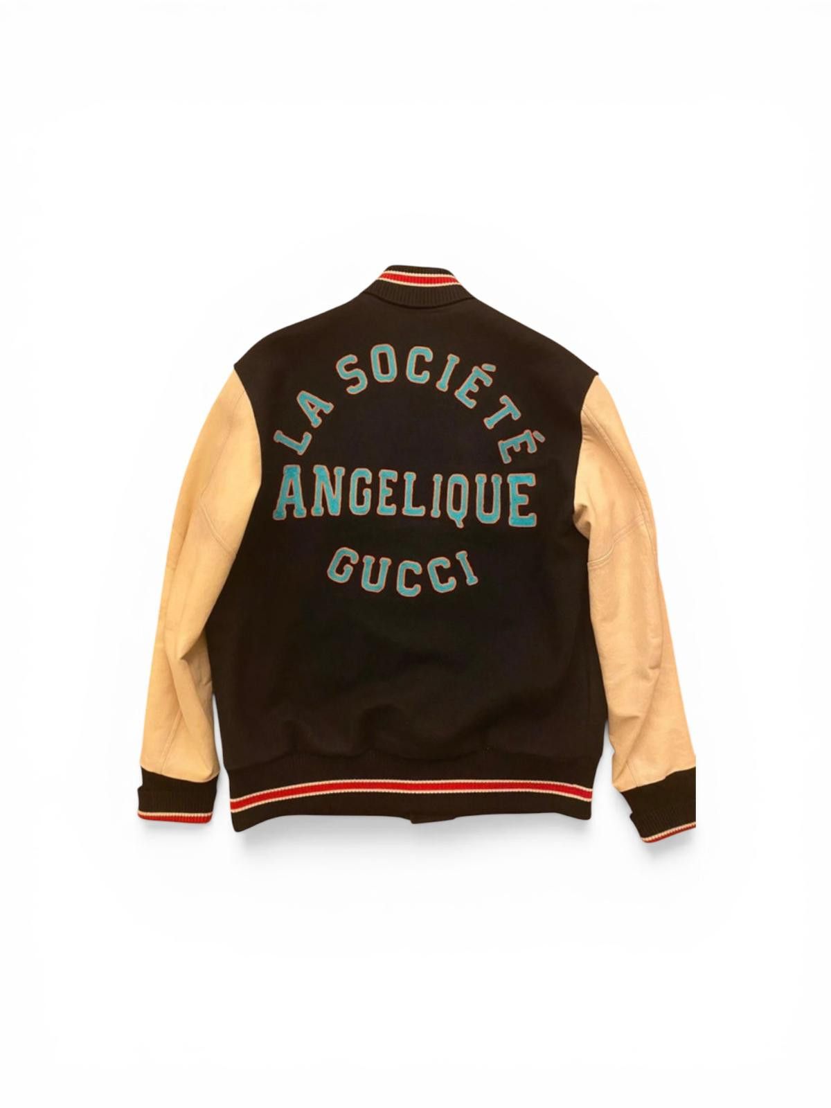 Gucci Gucci La Société Angélique Varsity Bomber Black Cream Size US L / EU 52-54 / 3 - 2 Thumbnail