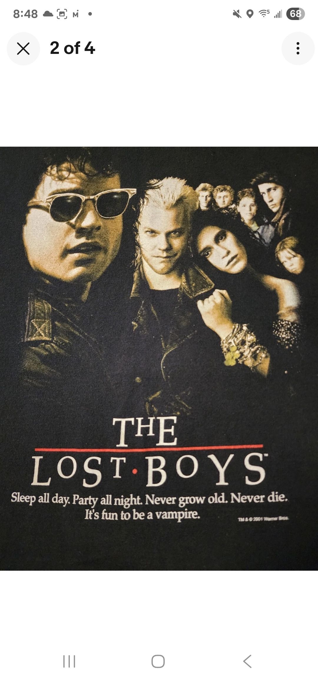 Fruit Of The Loom Vintage The Lost Boys Movie Promo T-Shirt XL Horror 2001 Y2k Size US XL / EU 56 / 4 - 2 Thumbnail