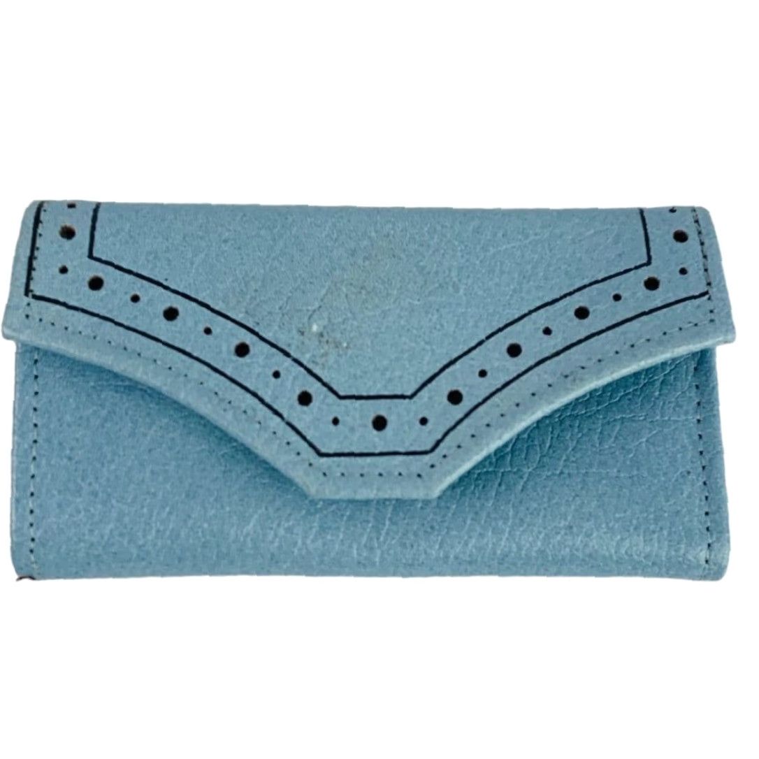 Vintage Princess Gardner Blue Key Holder Card Wallet Envelope Style Wallet 3.5" x 2" Blue Womens Mens Girls Size ONE SIZE - 2 Thumbnail