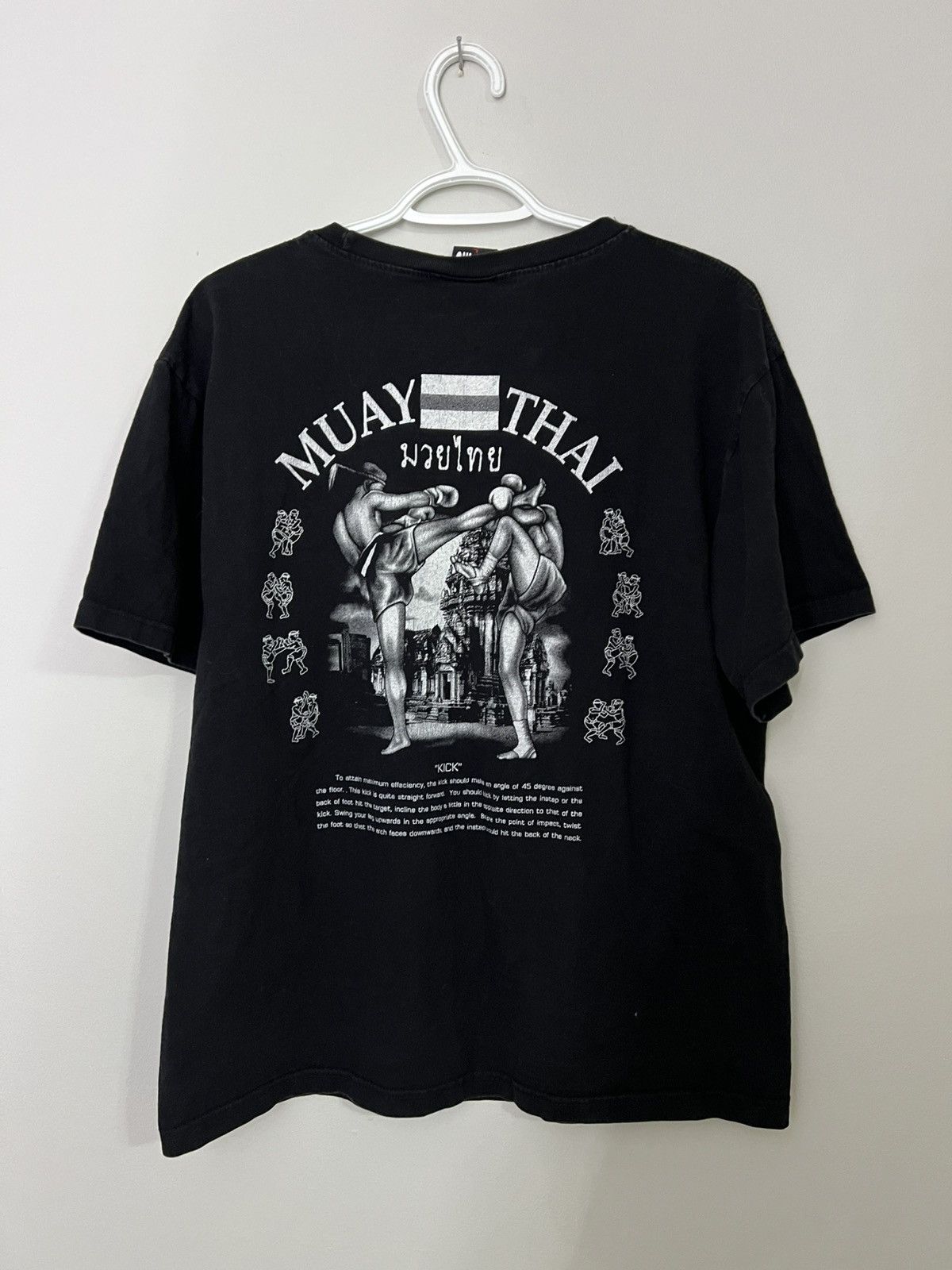 Other Vintage 90s Muay Thai Boxing Kickboxing t-shirt rare retro Size US L / EU 52-54 / 3 - 4 Thumbnail