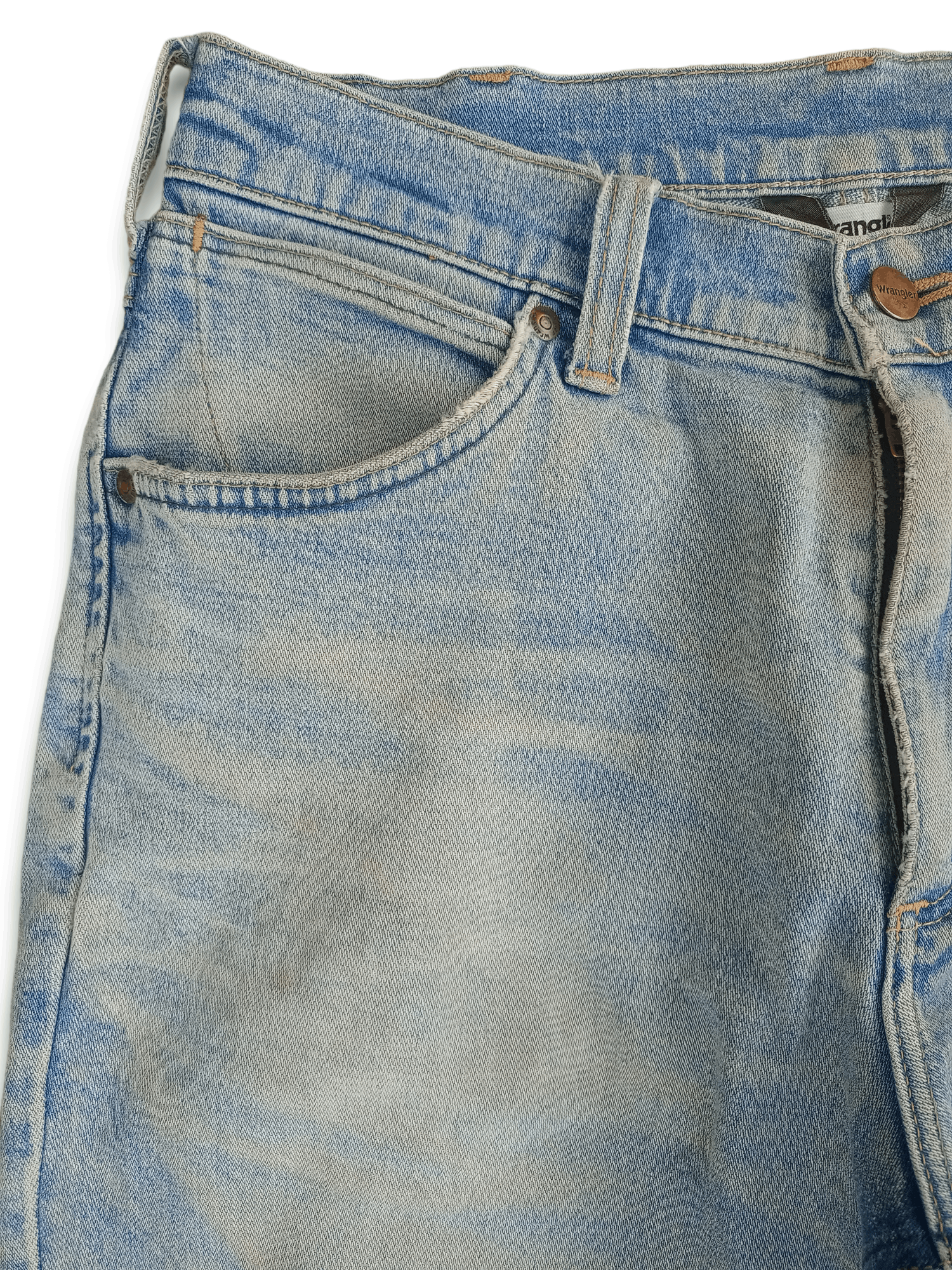 Wrangler SALES🔥Vintage Wrangler Washed Blue Distressed Loose Jeans Size US 28 / EU 44 - 4 Thumbnail