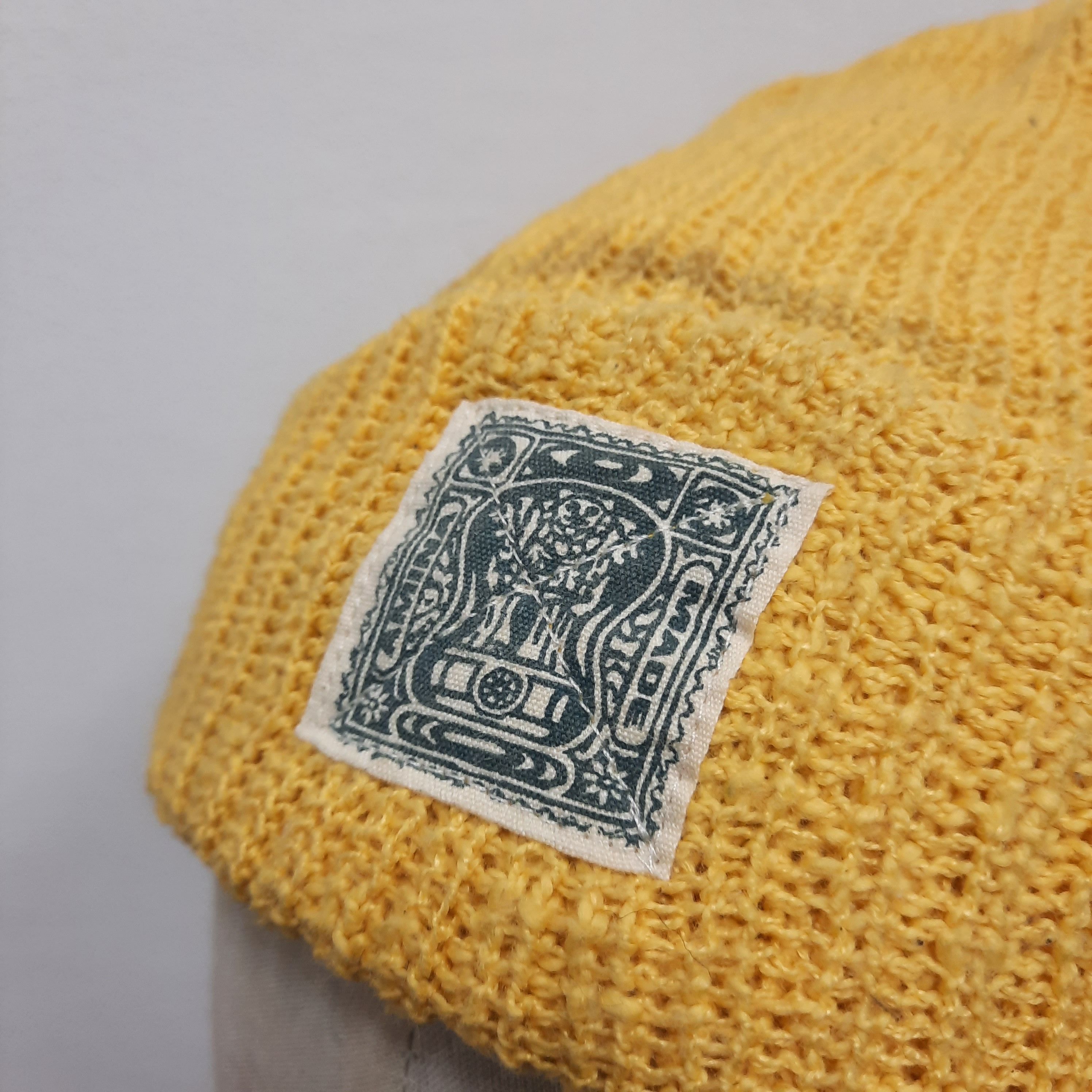 Japanese Brand 🪨 Japanese brand amina triba design patch beanie hat Size ONE SIZE - 3 Thumbnail