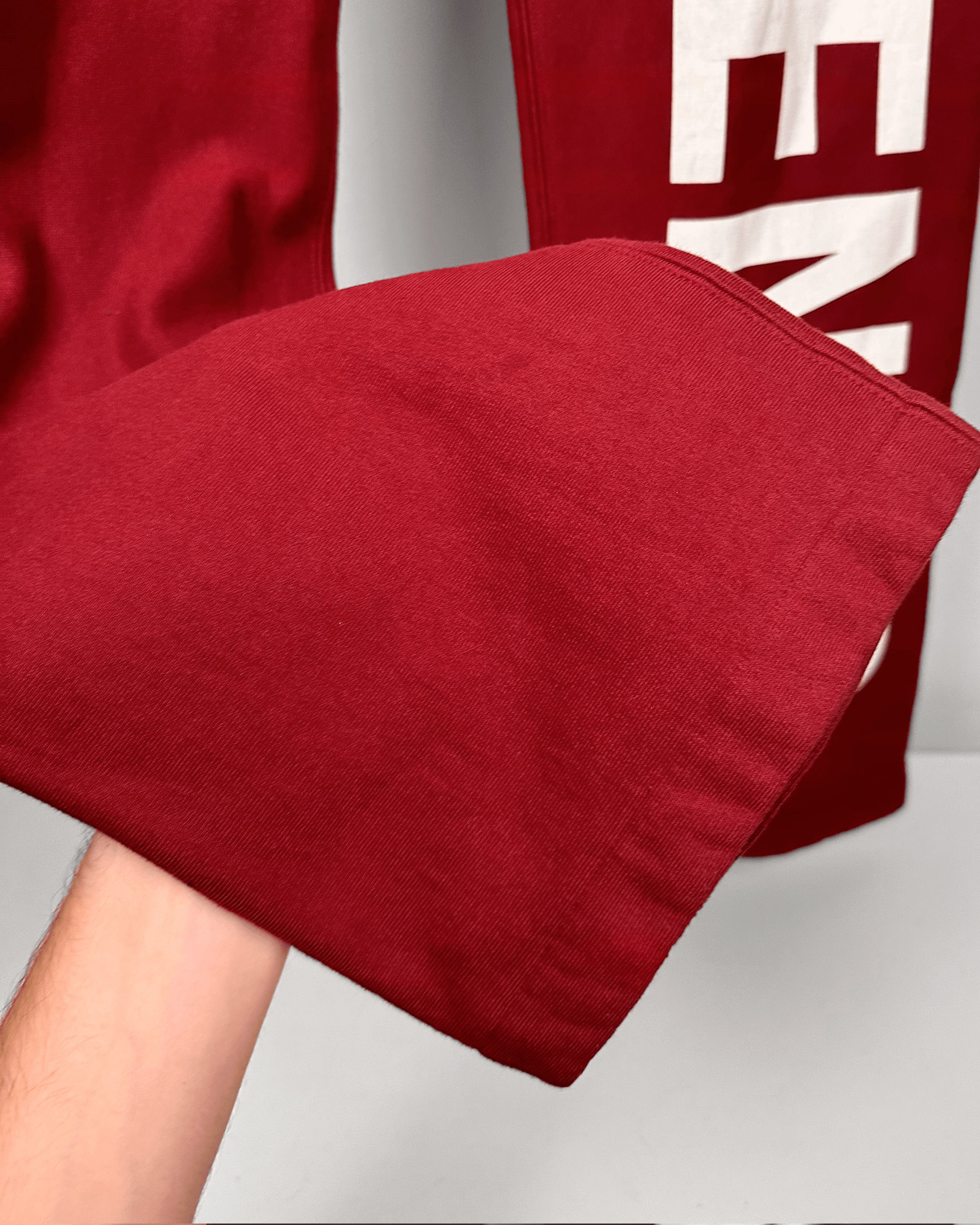 Vetements Vetements Burgundy Spellout Logo Sweatpants Size US 30 / EU 46 - 5 Thumbnail