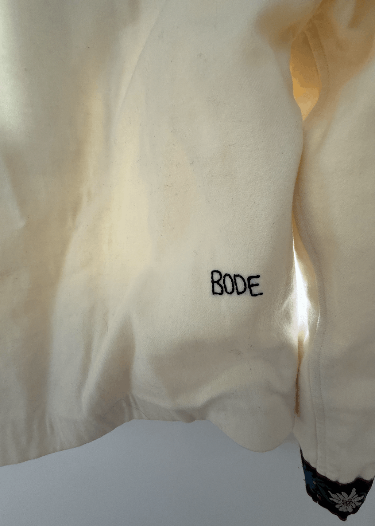 Bode Bode XS/S Cream Floral Pullover Size US XS / EU 42 / 0 - 4 Thumbnail