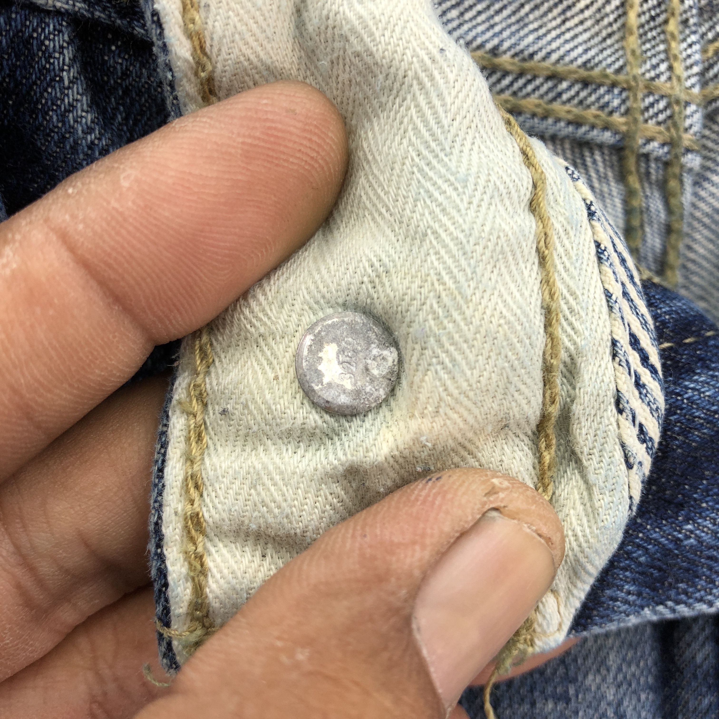 Jean Vintage Levis 550 Patchwork Distressed Jeans Levi's Denim Size US 34 / EU 50 - 11 Thumbnail