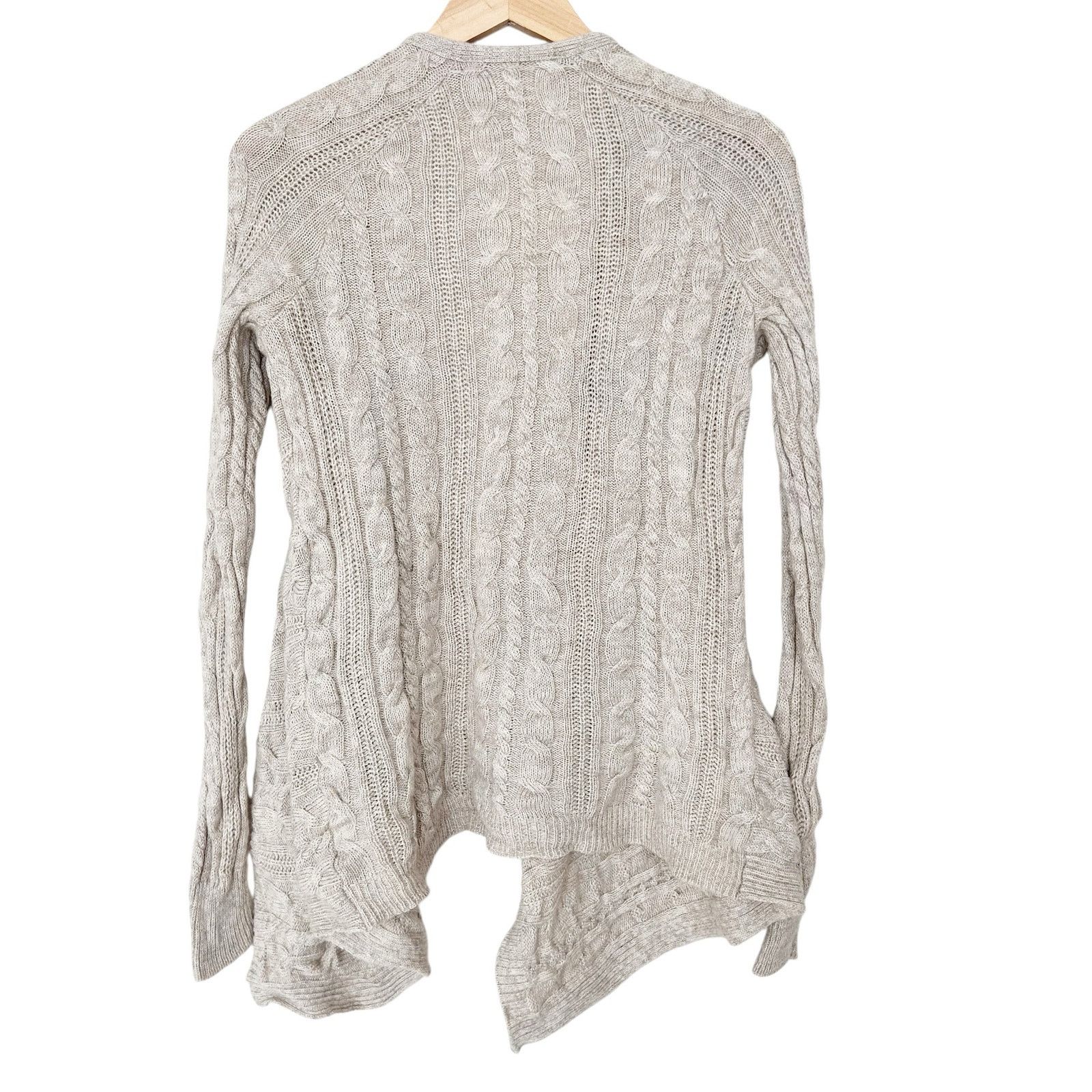 Athleta Athleta Tan Knit Extra Fine Merino Wool Cardigan Sz XXS Size XXS / US 00 / IT 34 - 5 Thumbnail
