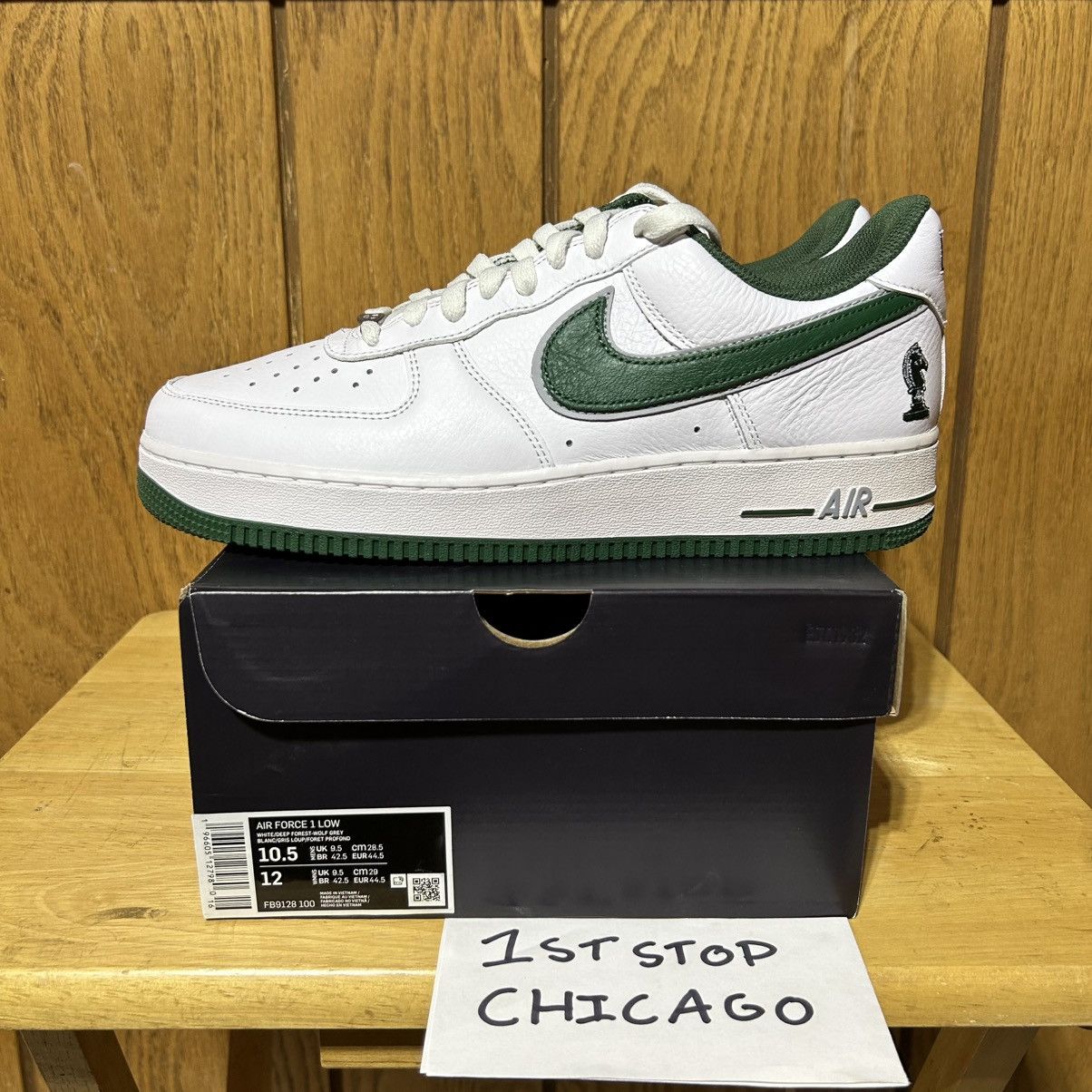 Nike Nike Air Force 1 Low Horsemen LBJ White FB9128-100 10.5 NEW Size US 10.5 / EU 43-44 - 3 Thumbnail