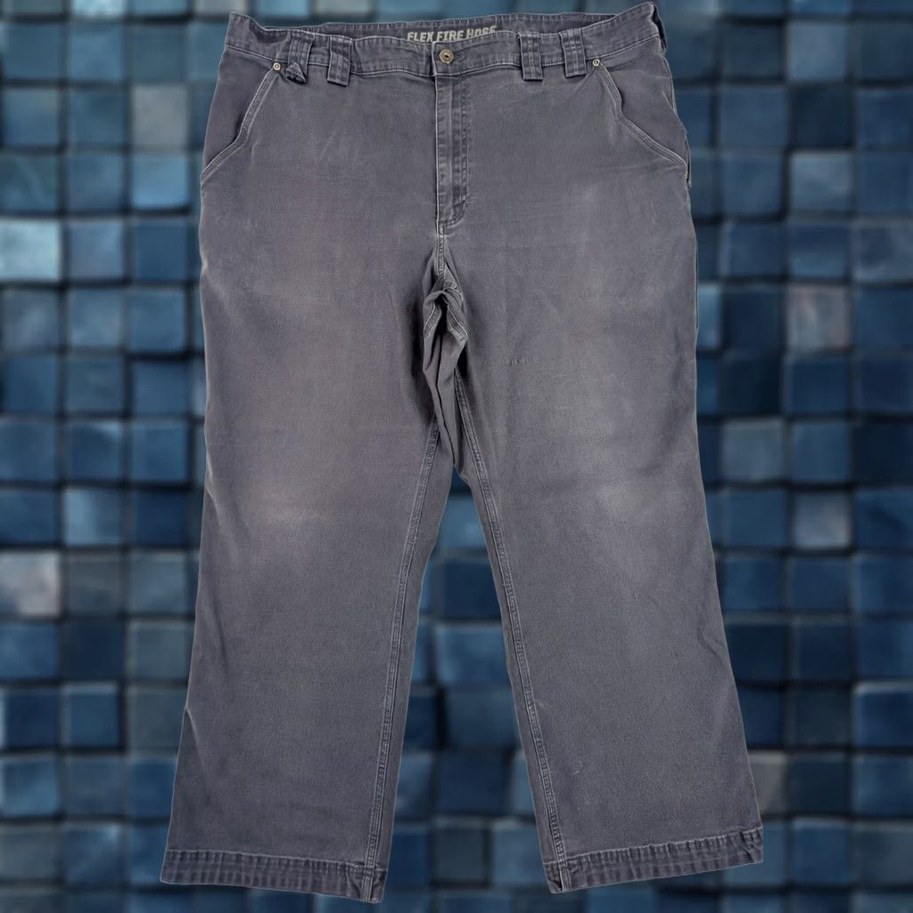Vintage Duluth Trading Flex Fire Hose Relaxed Carpenter Pant Men 43 Gray Fire Hose Pant Relaxed Carpenter Duluth Men 43 Gray Size US 43 - 1 Thumbnail