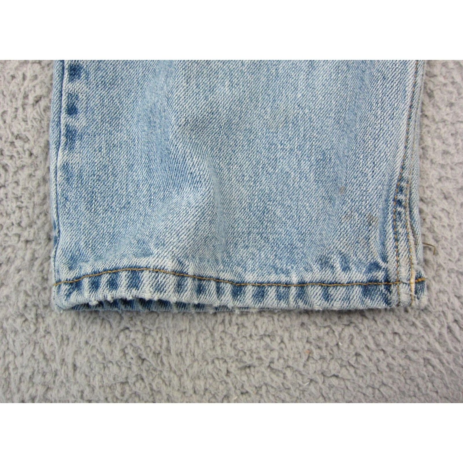 Levi's VINTAGE Levi's Jeans 36x34 Blue 505 Distressed Denim Mens Regular Zip Button 5-Pocket Y2K 90s Category: Jeans Size US 36 / EU 52 - 4 Thumbnail