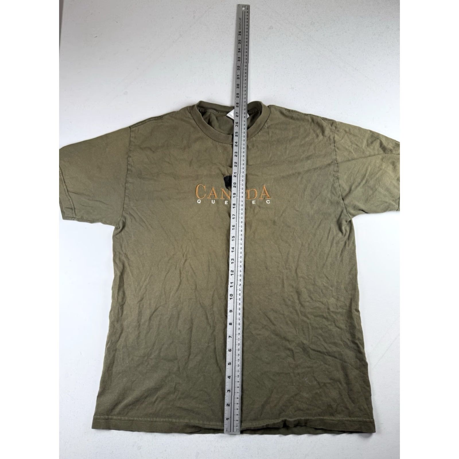 AAA VINTAGE Quebec Canada Embroidered Nature T Shirt Green Size Large Size US L / EU 52-54 / 3 - 5 Thumbnail