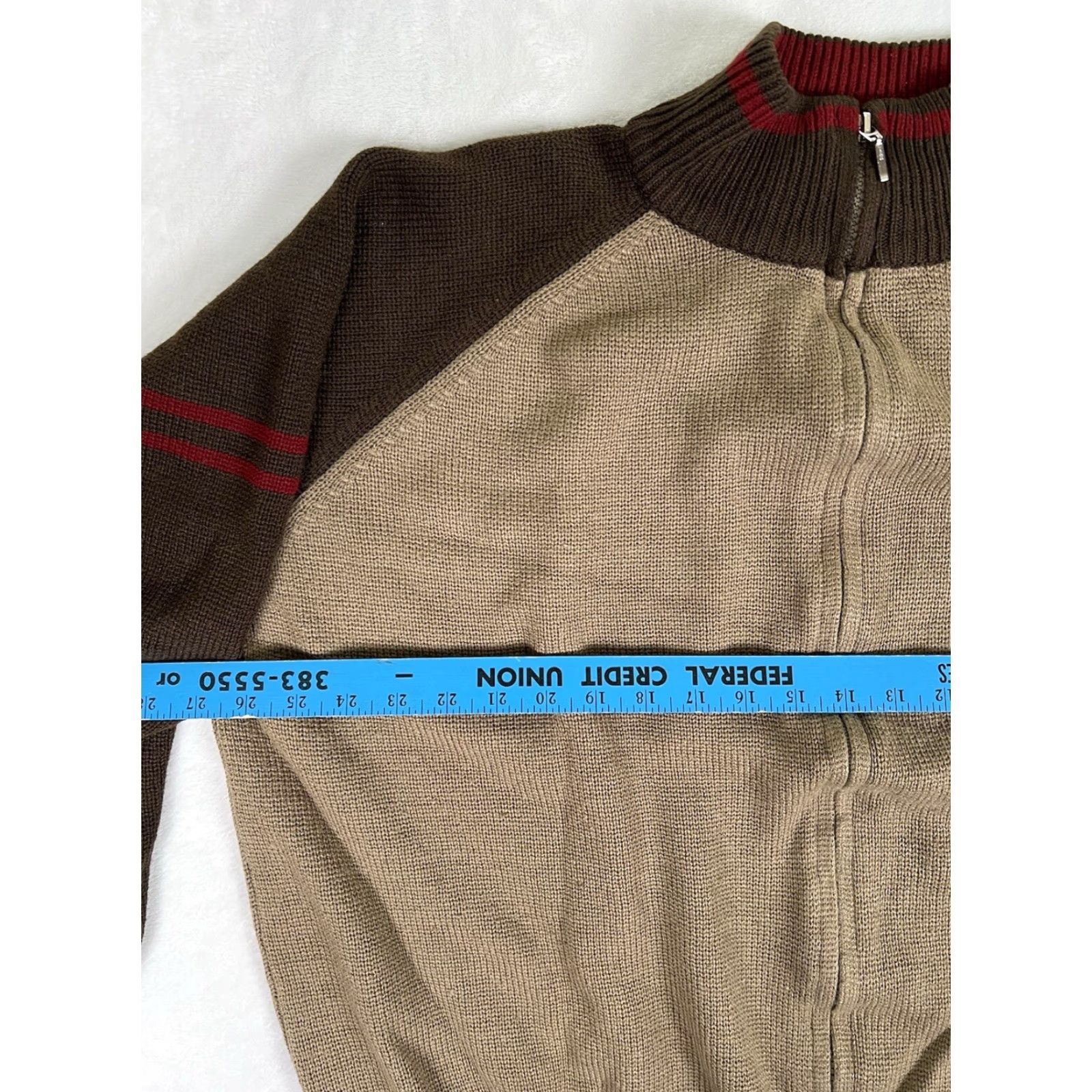 Sideout VINTAGE Sideout Full Zip Fleece Knit Sweater XL Brown Grunge 90s Y2K Mens Size US XL / EU 56 / 4 - 3 Thumbnail