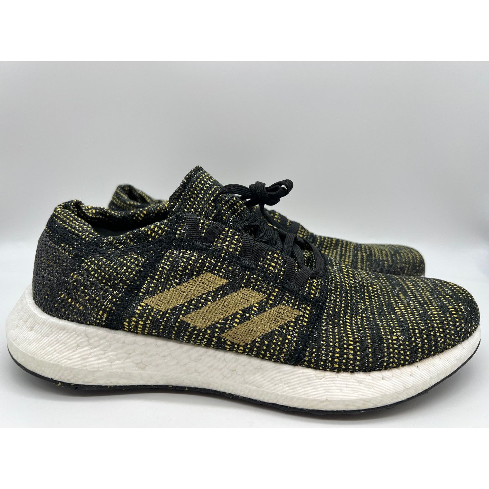 adidas Women's PureBoost Go Black Gold Sneakers F36346