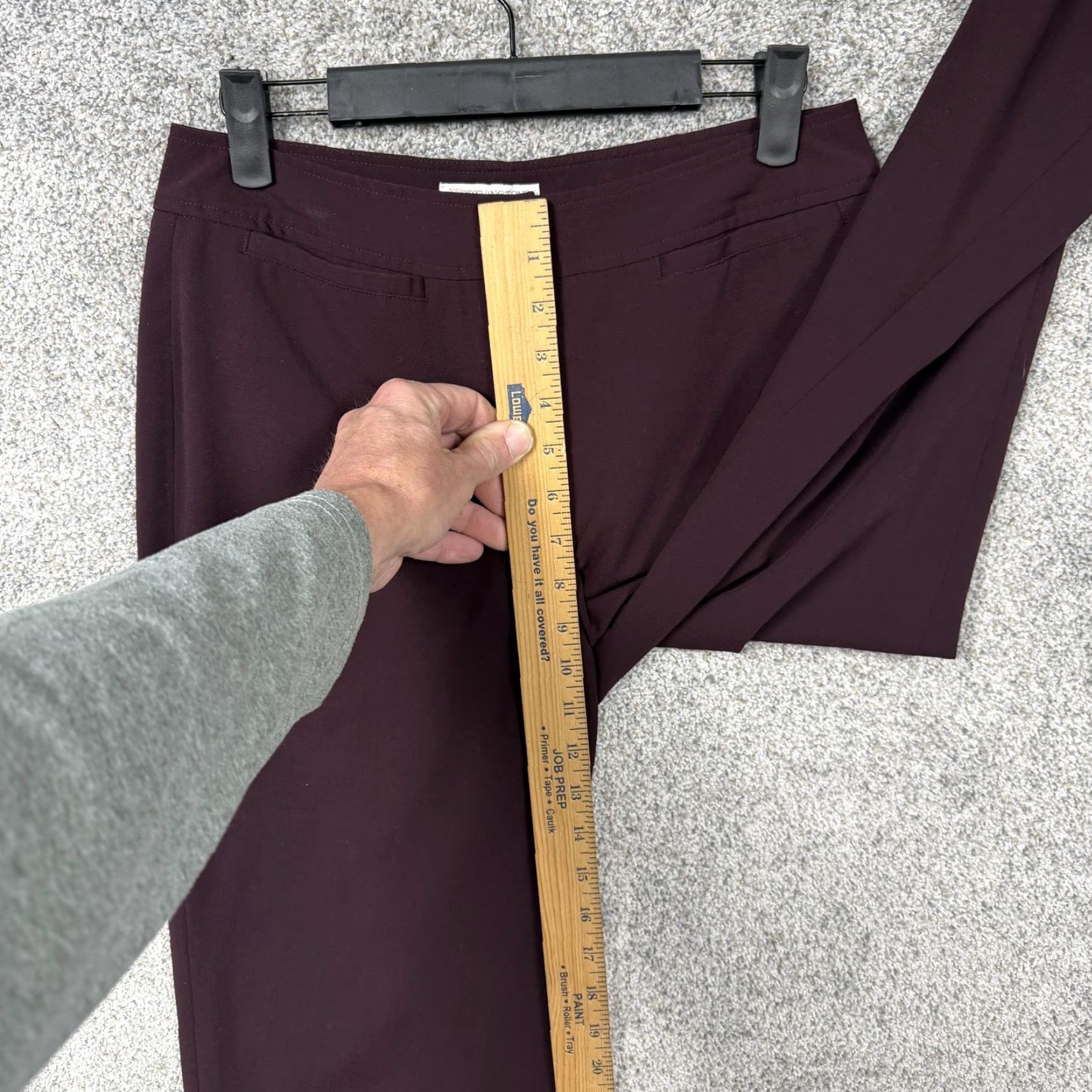 Worthington Worthington Dress Pants Womens 6 Maroon Straight Leg Stretch Office Career Chic Pants Womens Up to date 6 Size 28" / US 6 / IT 42 - 5 Thumbnail