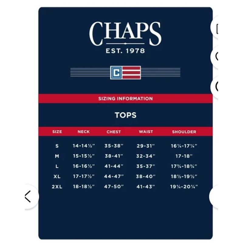 Chaps Chaps Men's Quarter Zip Fleece SweaterSize LARGE DARK DENIM Size US L / EU 52-54 / 3 - 2 Thumbnail