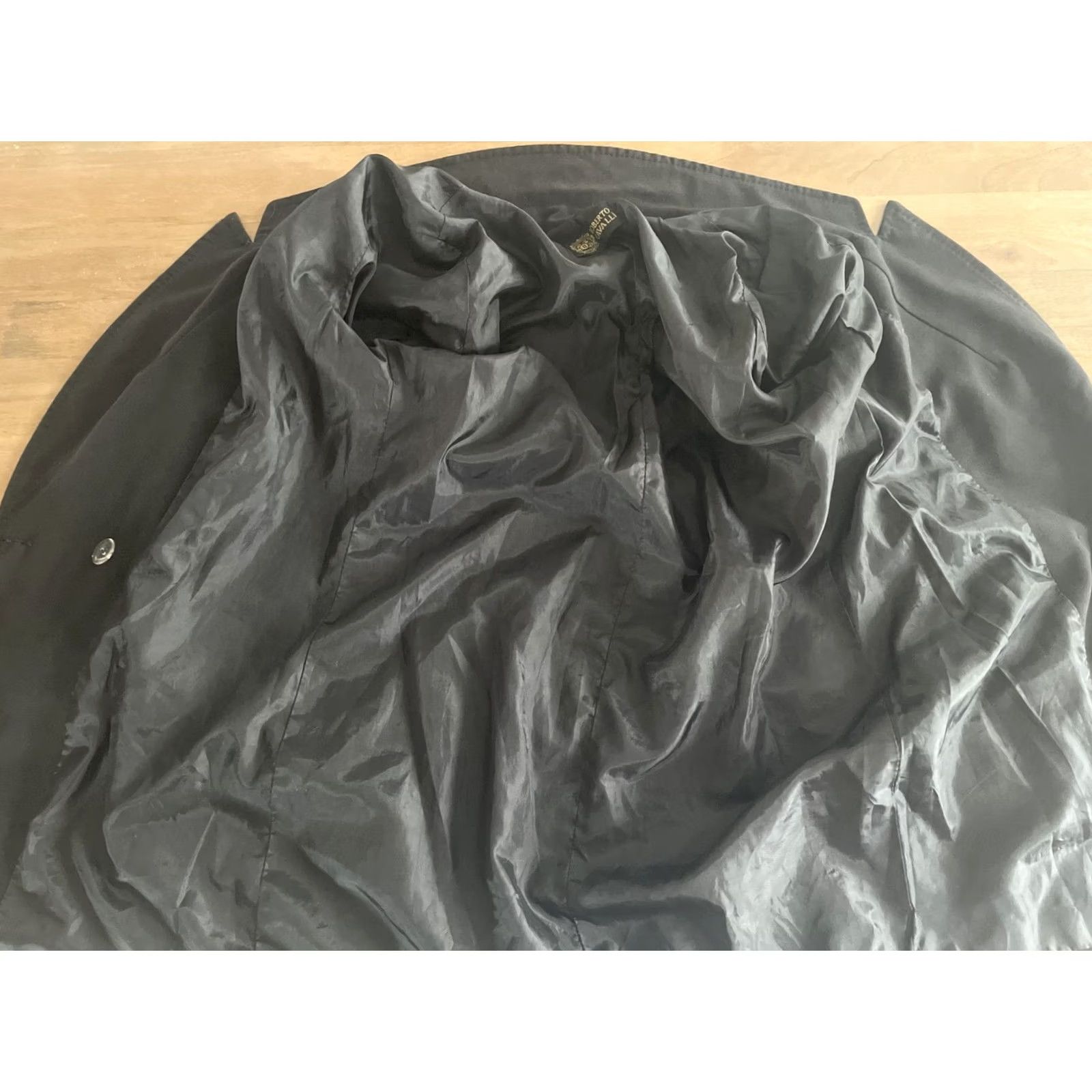 Roberto Cavalli VINTAGE Roberto Cavalli Blazer Women's L Black Double Breasted Jacket Size L / US 10 / IT 46 - 6 Thumbnail