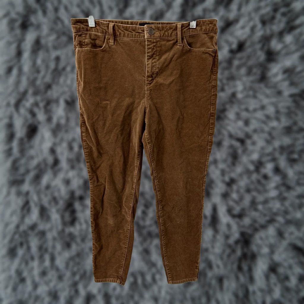 Talbots Talbots Corduroy Jegging Womens 10P Brown Stretch Pants Skinny Zipper Button Front Pockets Logo 25in Inseam Size 32" / US 10 / IT 46 - 1 Thumbnail