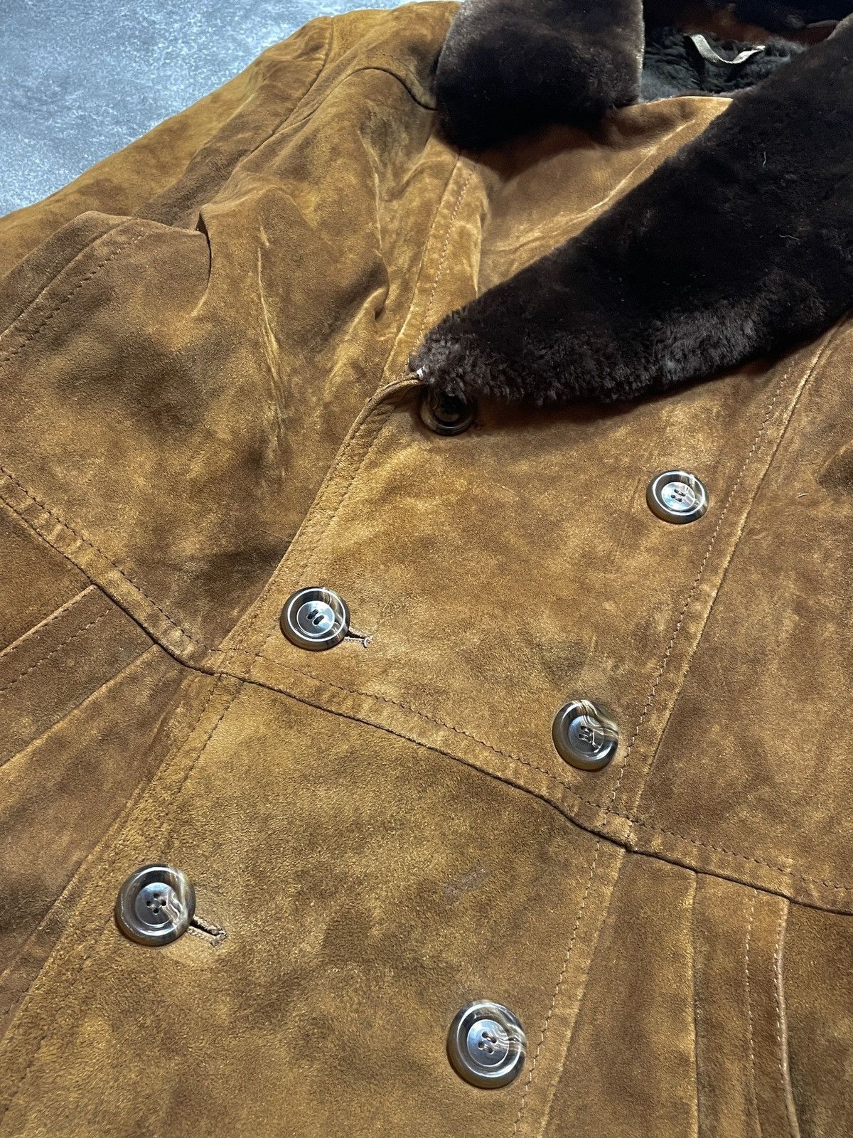 Genuine Leather Vintage 90s Real Genuine Leather Coat Cozy Thick Sweden Rare Size US XL / EU 56 / 4 - 5 Thumbnail